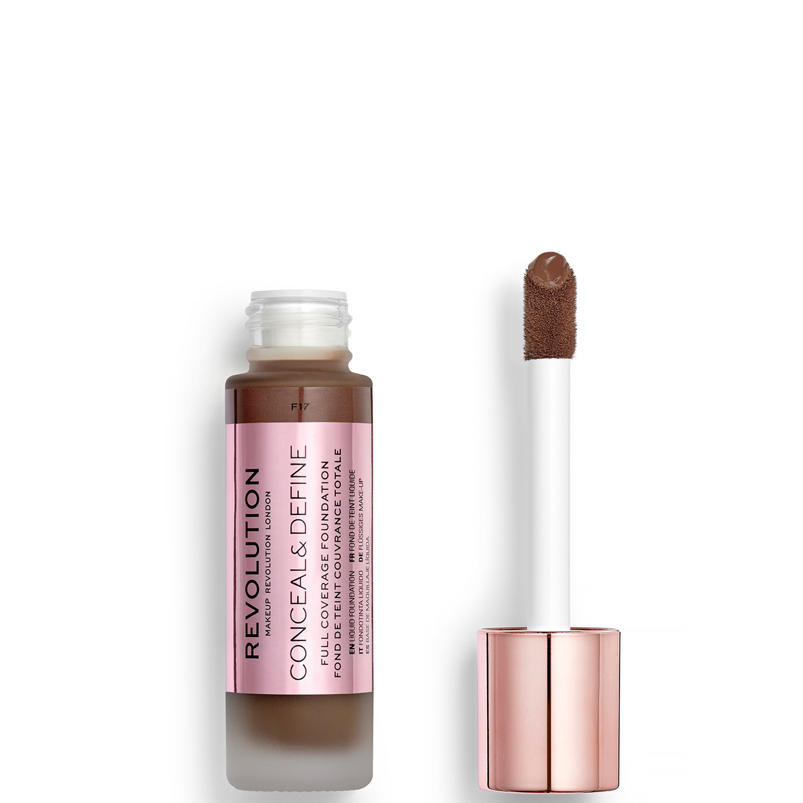 Makeup Revolution Conceal and Define Foundation 30ml Various Shades LOOKFANTASTIC