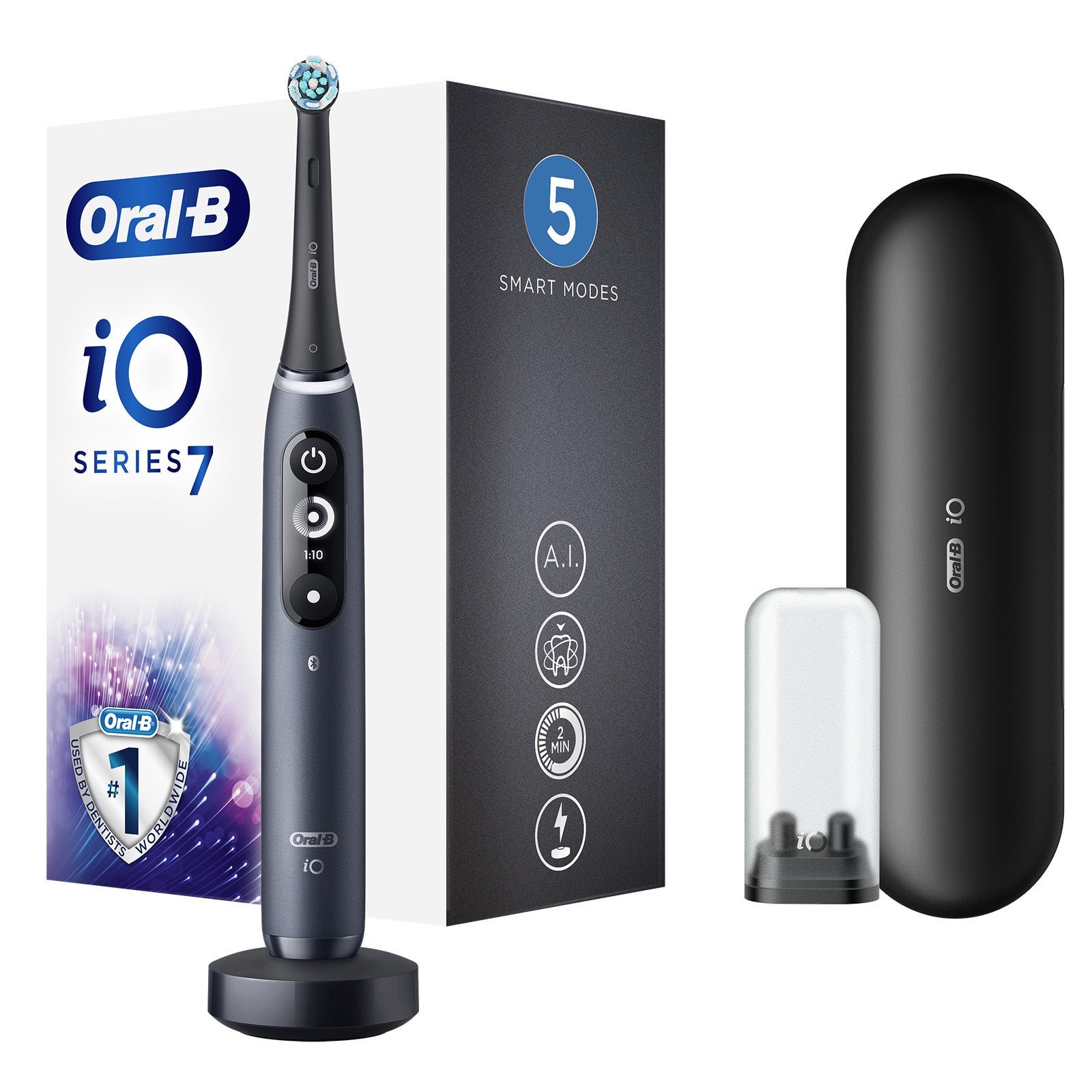 Oral-B iO Series 7 Black Onyx 本体 Oral-B iO7n Elektrische Tandenborstel Zwart | Oral-B NL