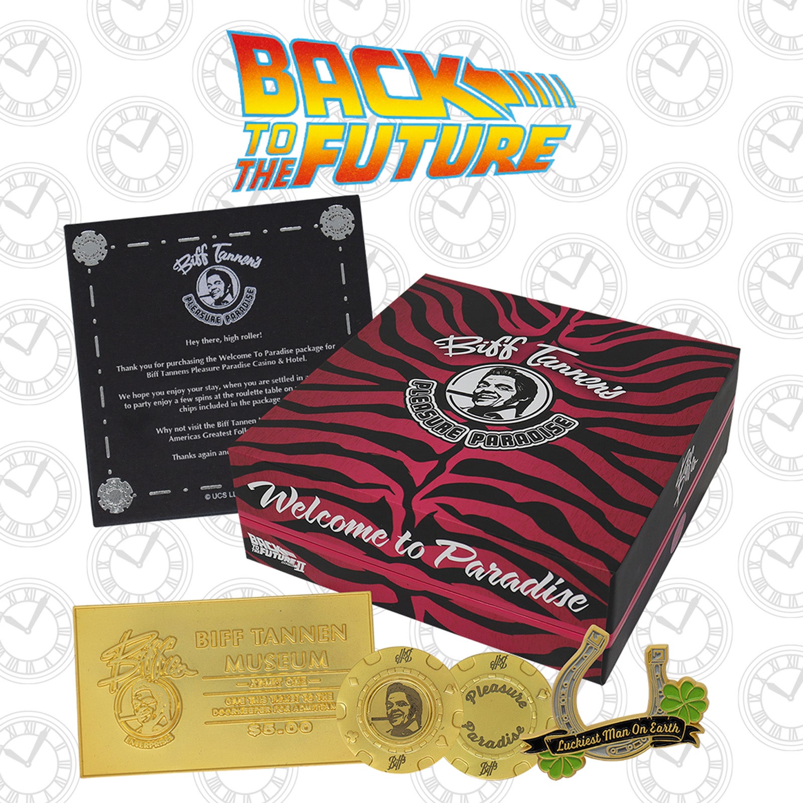 Back to the Future 24k Gold Plated Biff Tannen Museum Entrance