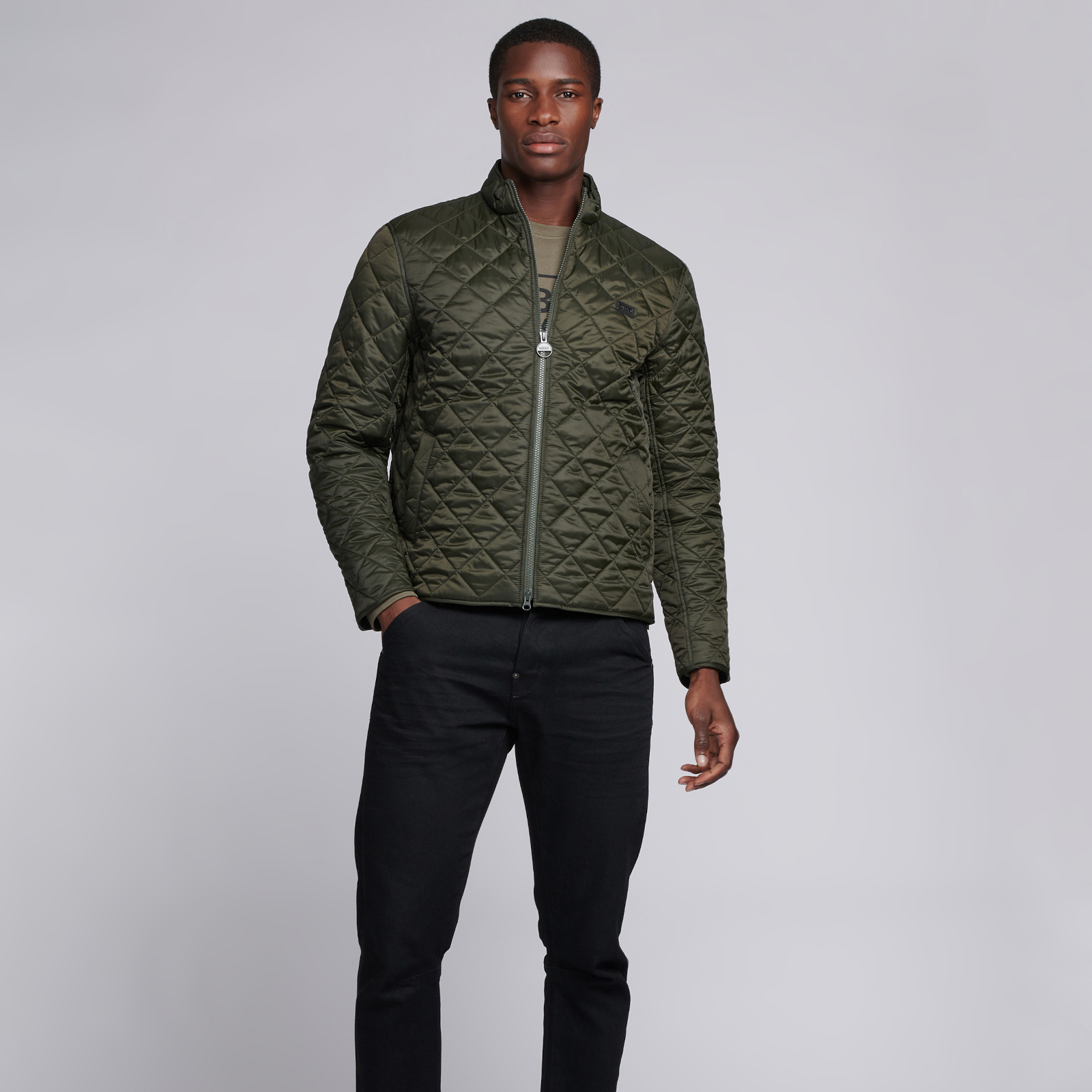 Barbour international quilted gear jacket online