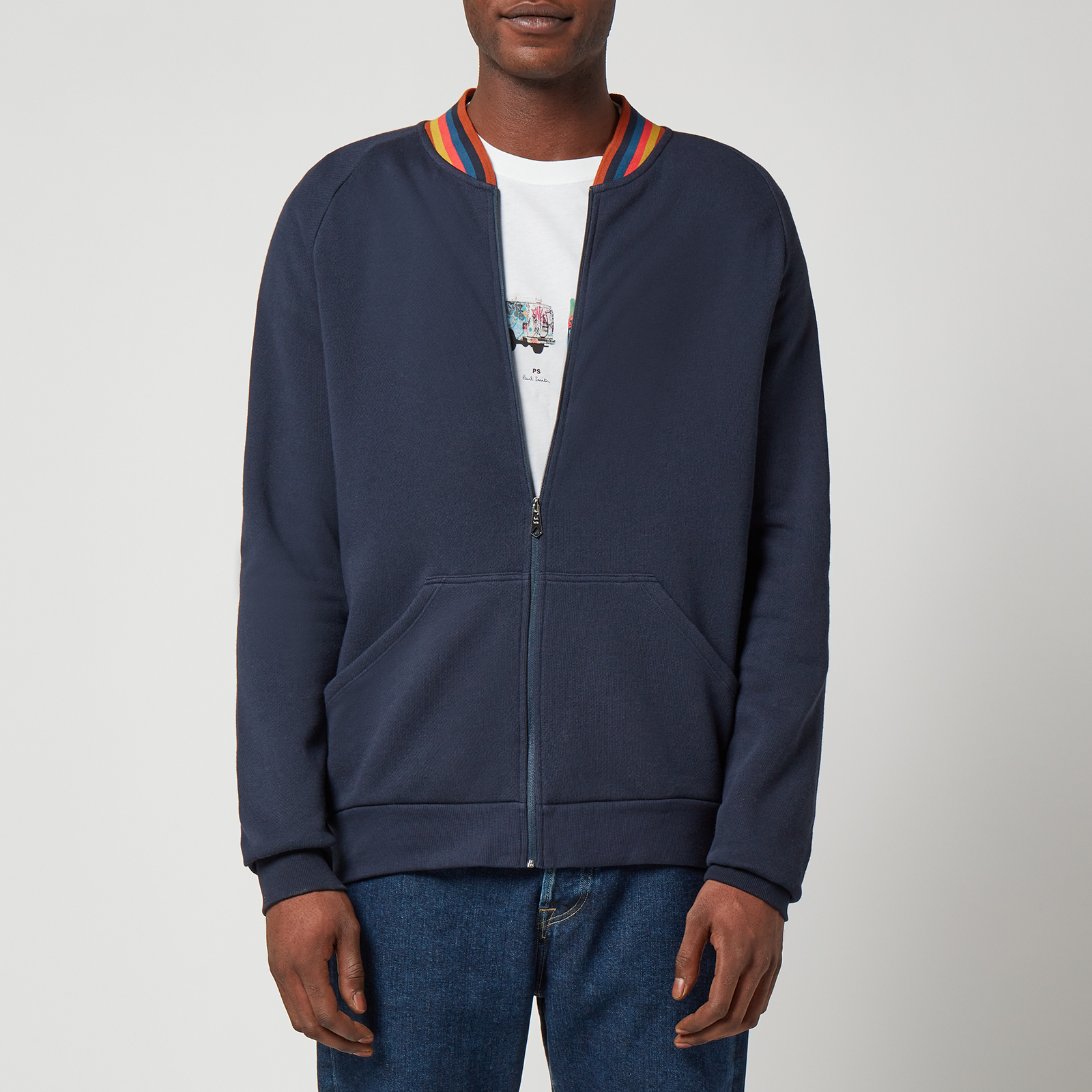 VIP【関税送料無料】希少 Paul Smith Crew Neck Pullover Women's Black Cotton 'Happy' Sweatshirt