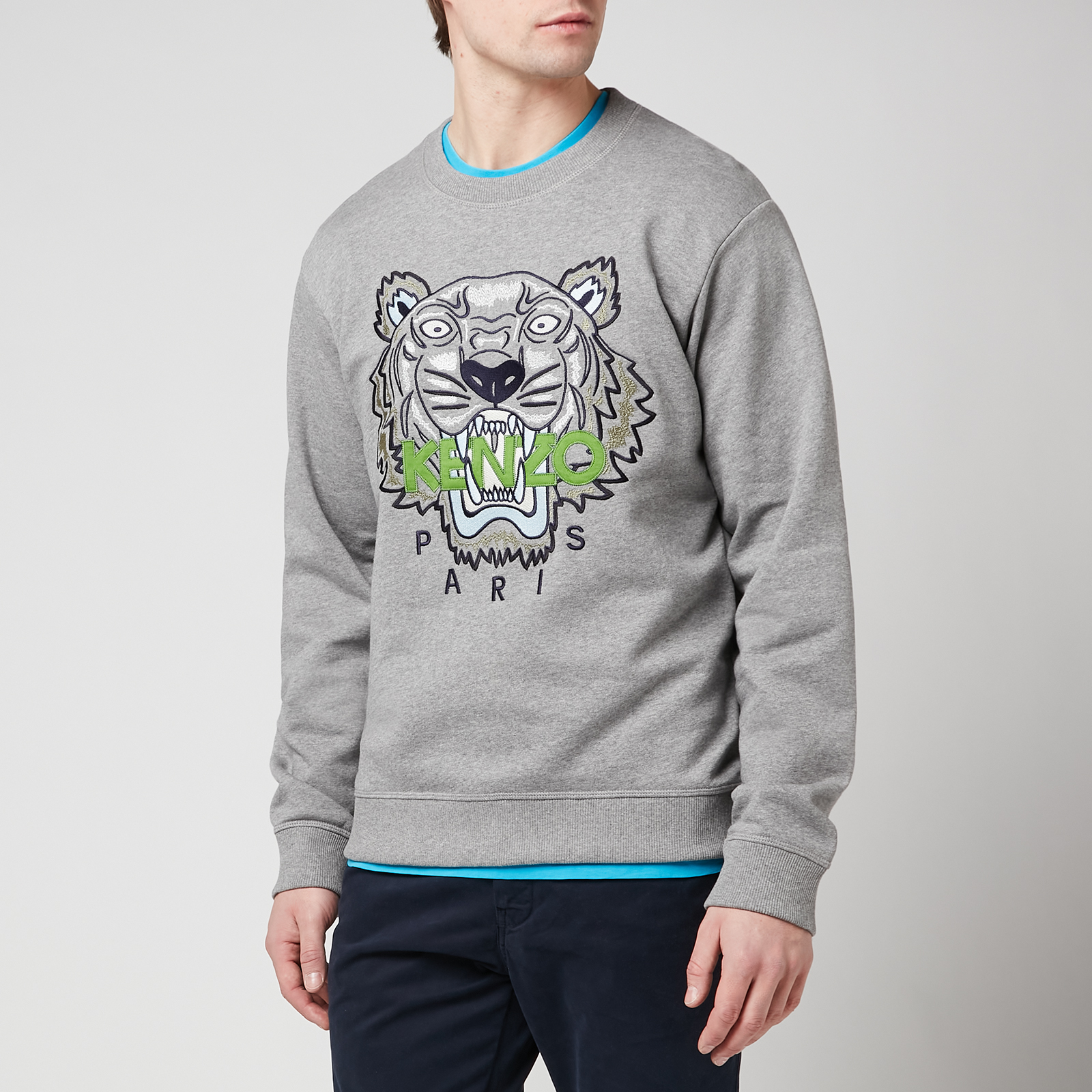 KENZO Men s Tiger Original Sweatshirt Dove Grey S Coggles