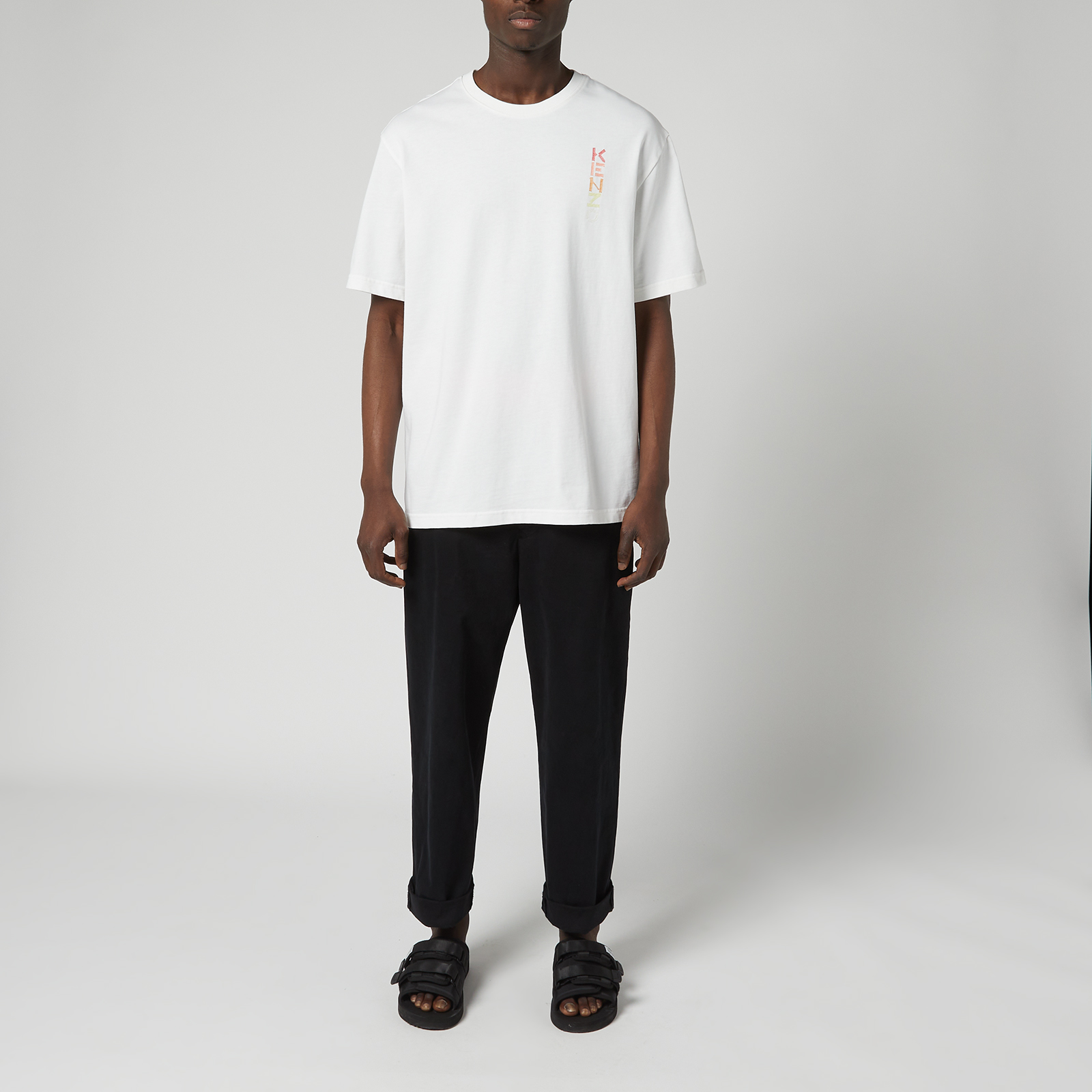Tシャツ・カットソー KENZO Men T Shirts FF55TS5474SG 02 White kenzo t-shirt manverdy collection oversize tshirt