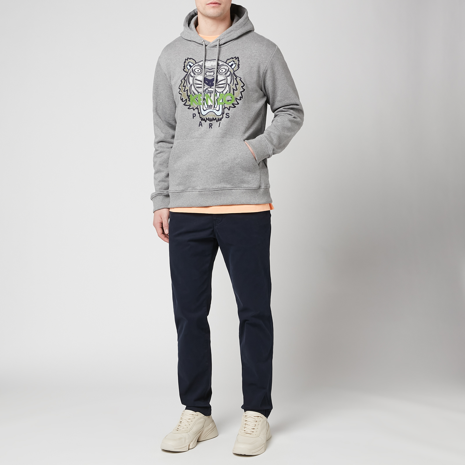 KENZO Men's Tiger Original Hoodie - Dove Grey - S | Coggles