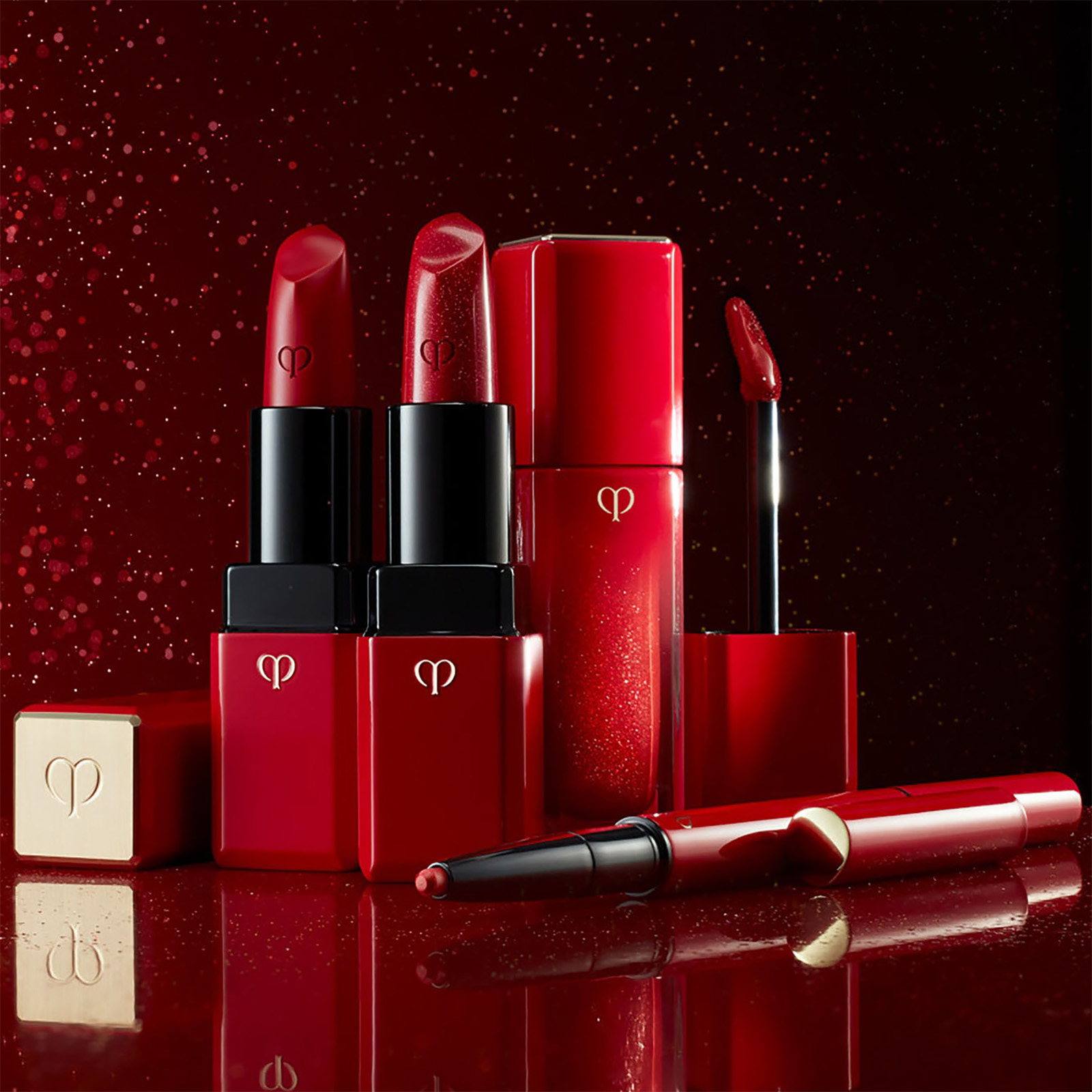 Clé de Peau Beauté Lipstick Sparkles - Legend Red | Cult Beauty