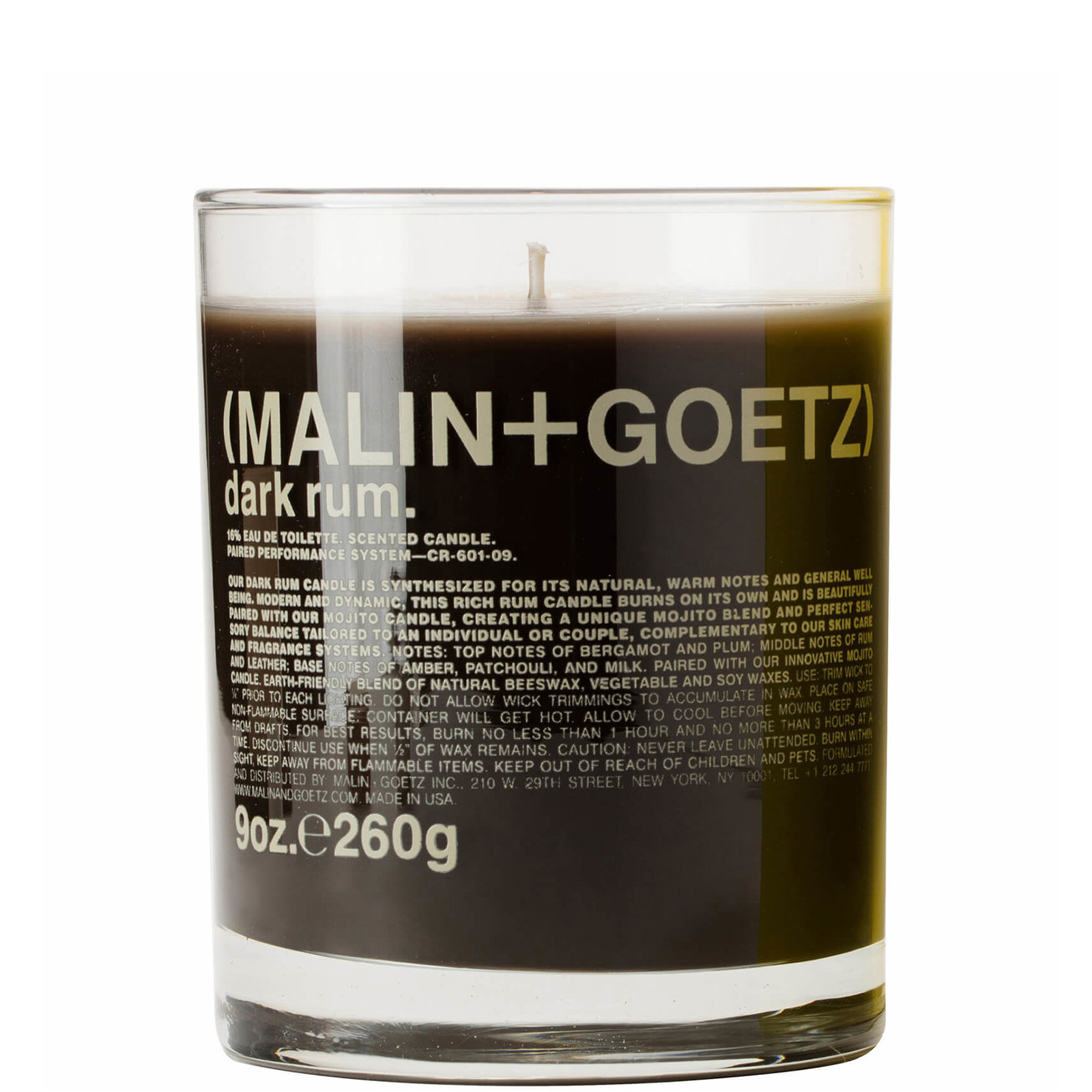 cult MALIN + GOETZ Dark Rum Candle