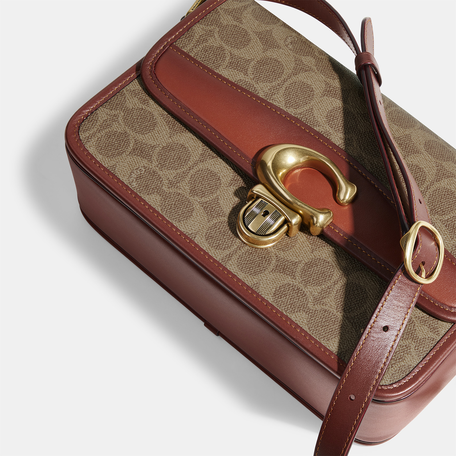 Coach Leather Signature Studio Shoulder Bag | Coggles