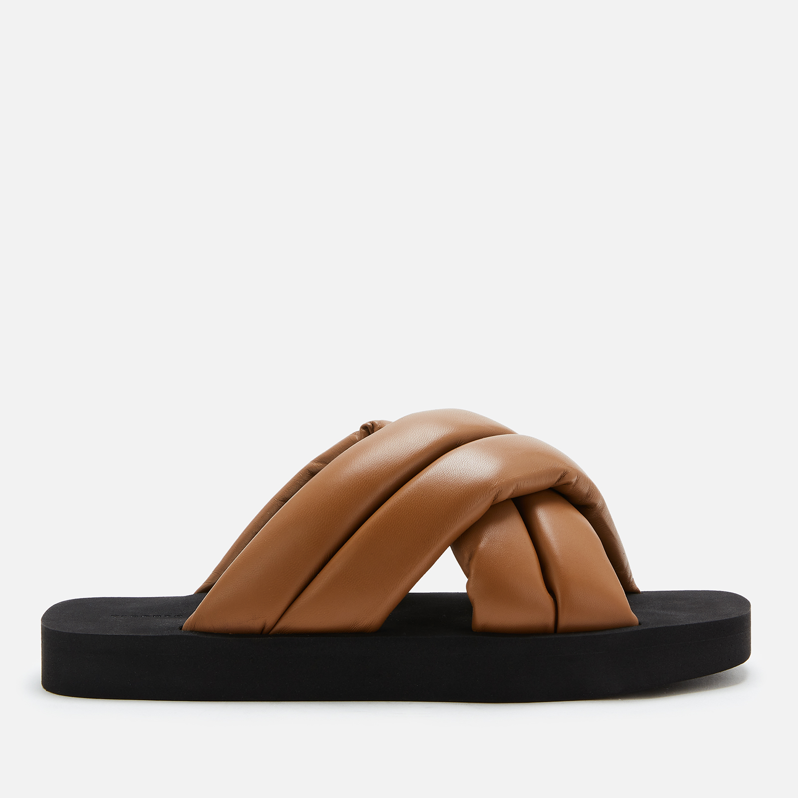 Proenza Schouler Women s Float Padded Leather Sandals Oak Coggles