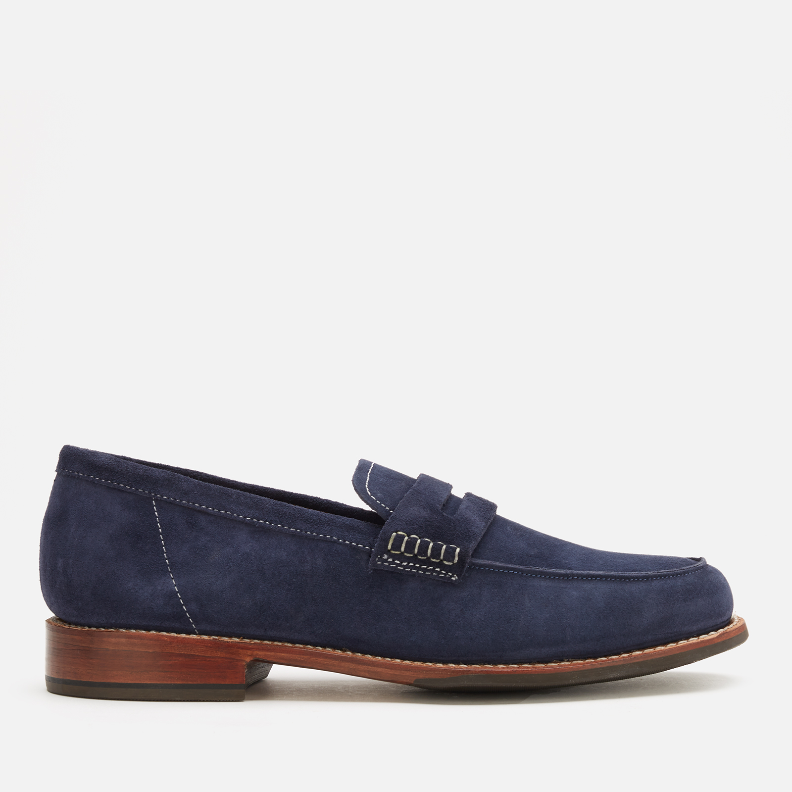 Grenson Men's Jago Suede Loafers - Navy | Coggles