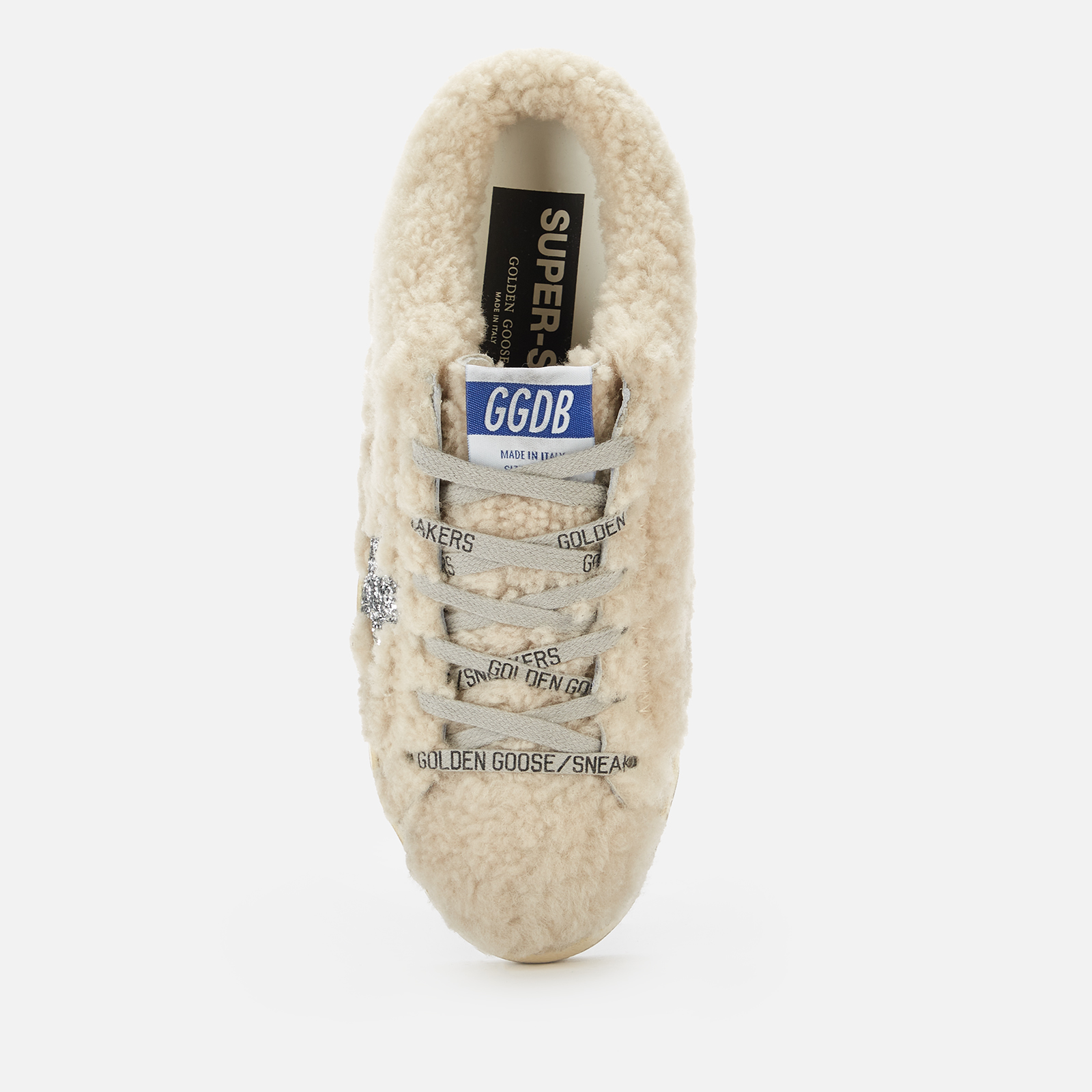 サンダル・ミュール Golden  'Superstar' sabots Women's Super-Star Sabots with gold suede star and shearling