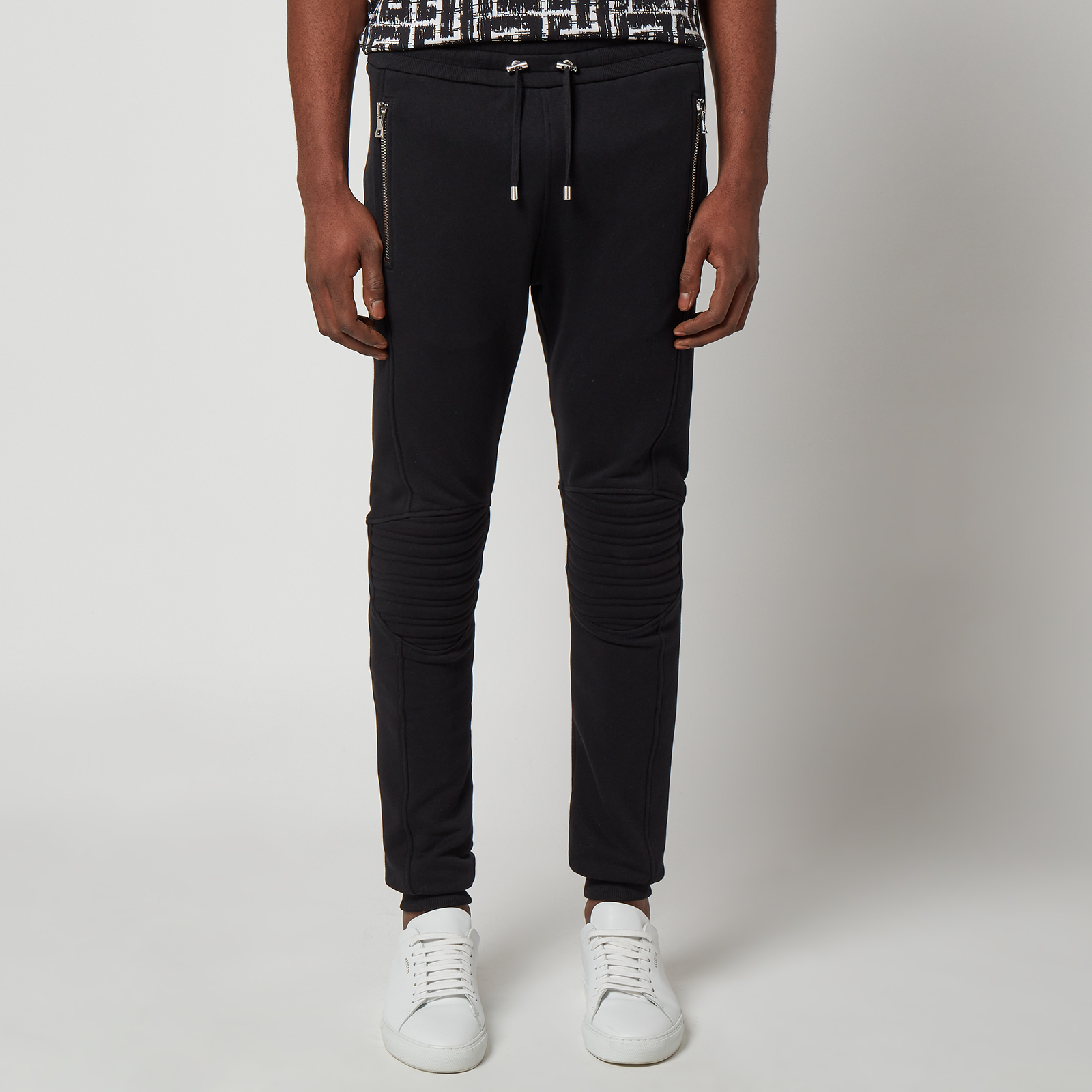 【定価¥90000】BALMAIN サルエルパンツ　ニット黒 定価¥90000】BALMAIN サルエルパンツ ニット黒 - メルカリ