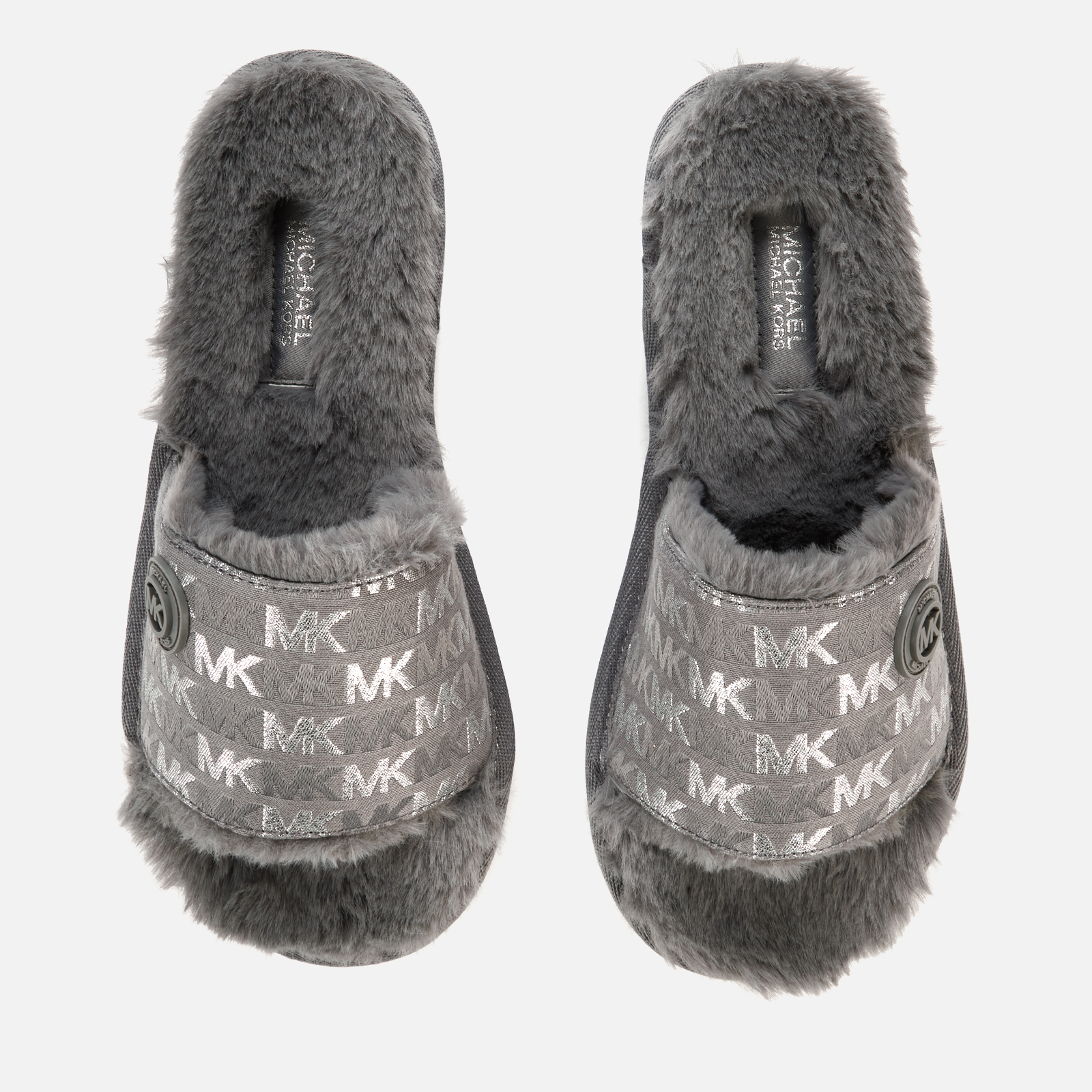 Michael kors slippers grey on sale