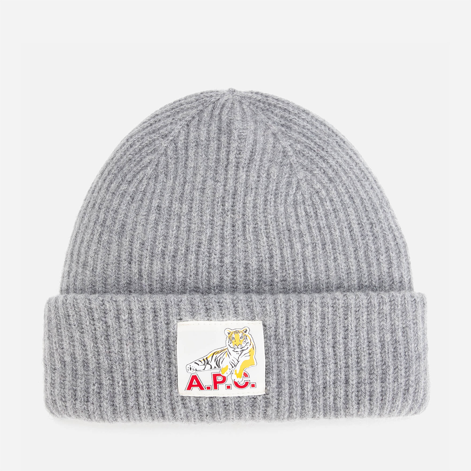 chiiiibag チーバッグ Knit Beanie gray A.P.C. Women's Andrew Beanie - Heathered Grey | Coggles