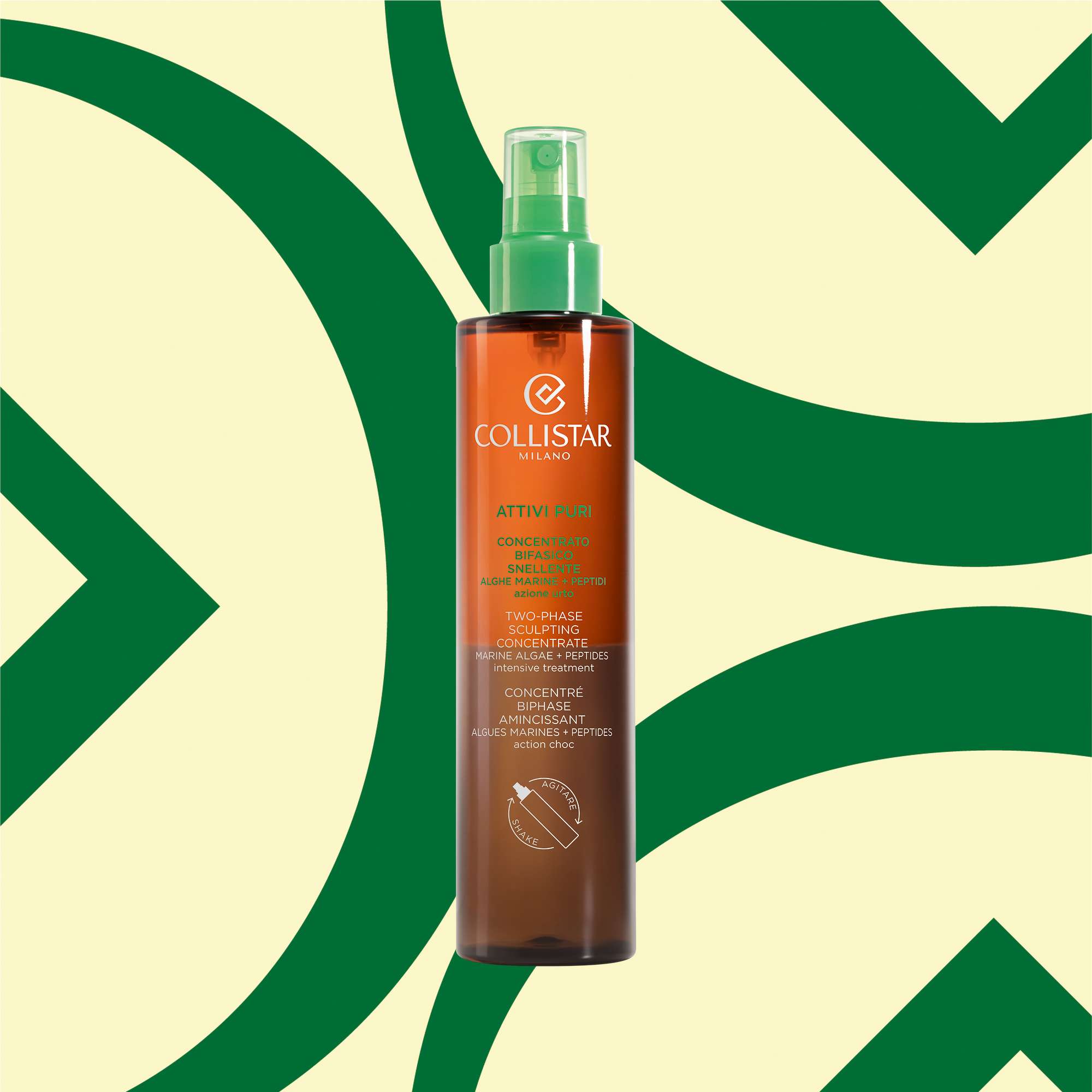 Collistar Puri Concentrato Bifasico Snellente + Talasso-Scrub Anti-Acqua – Pflege-Set Für Straffere Haut