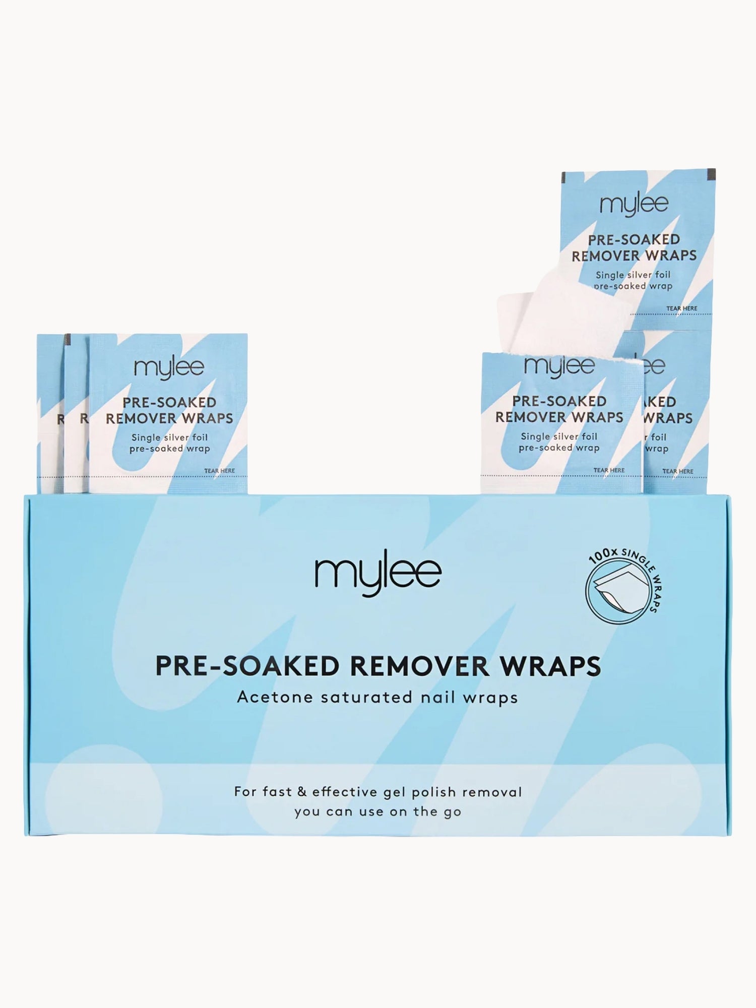 Mylee Pre Soaked Gel Remover Wipes (100 Wipes)