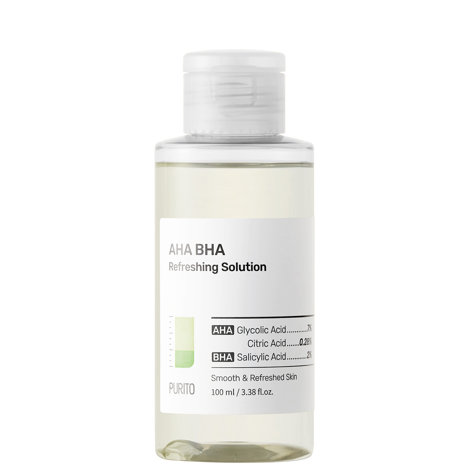 PURITO AHA BHA Refreshing Solution 100ml | LOOKFANTASTIC