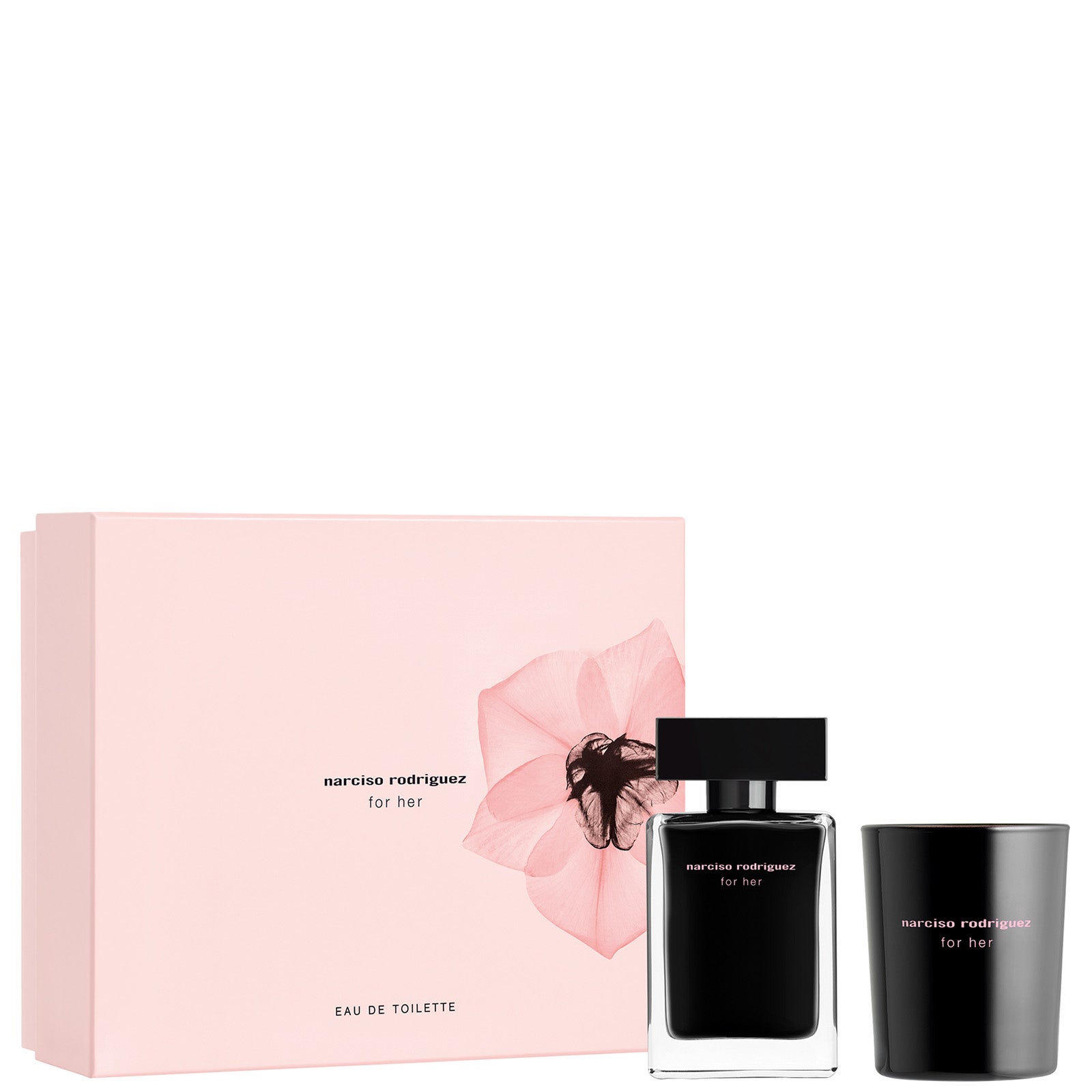 Narciso Rodriguez for Her Eau de Toilette 50ml and Candle 70ml Set
