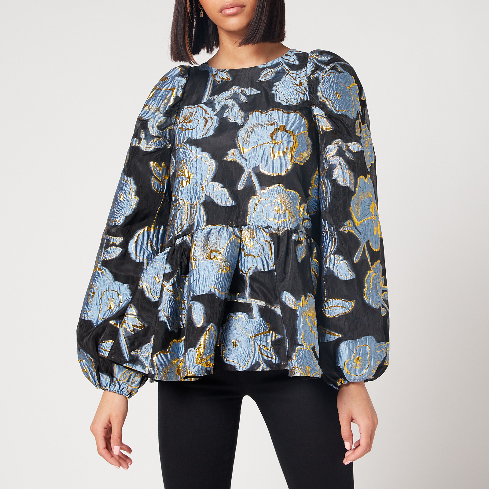 「STINE GOYA」ガラトップス レディース Stine Goya Women's Jenny Organza Top - Flower Foliage Gold