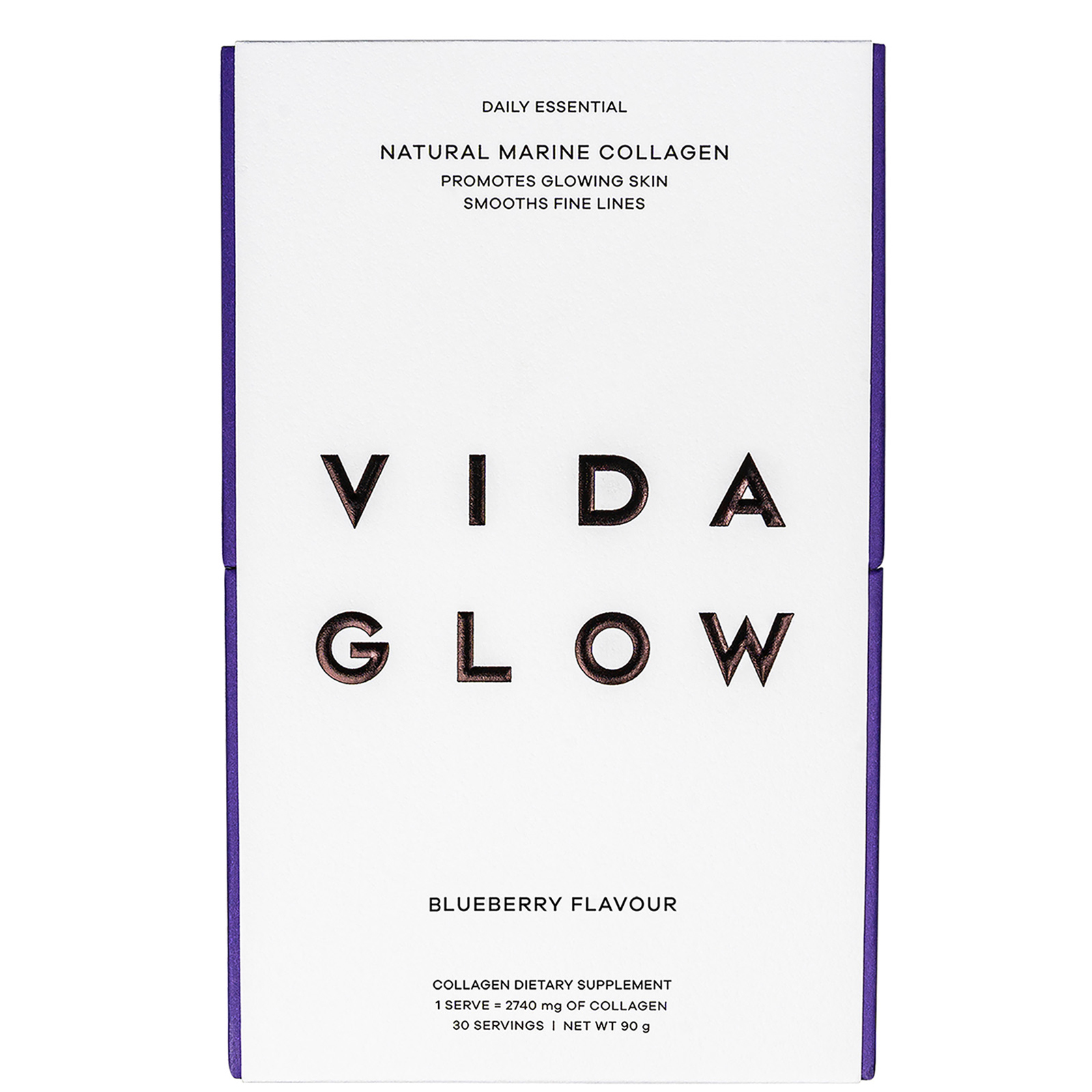 cult Vida Glow Natural Marine Collagen Sachets - Blueberry