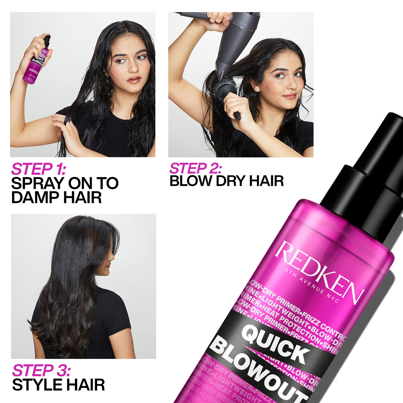 Redken thermal spray & quick blowout 2024 + matrix miracle creator