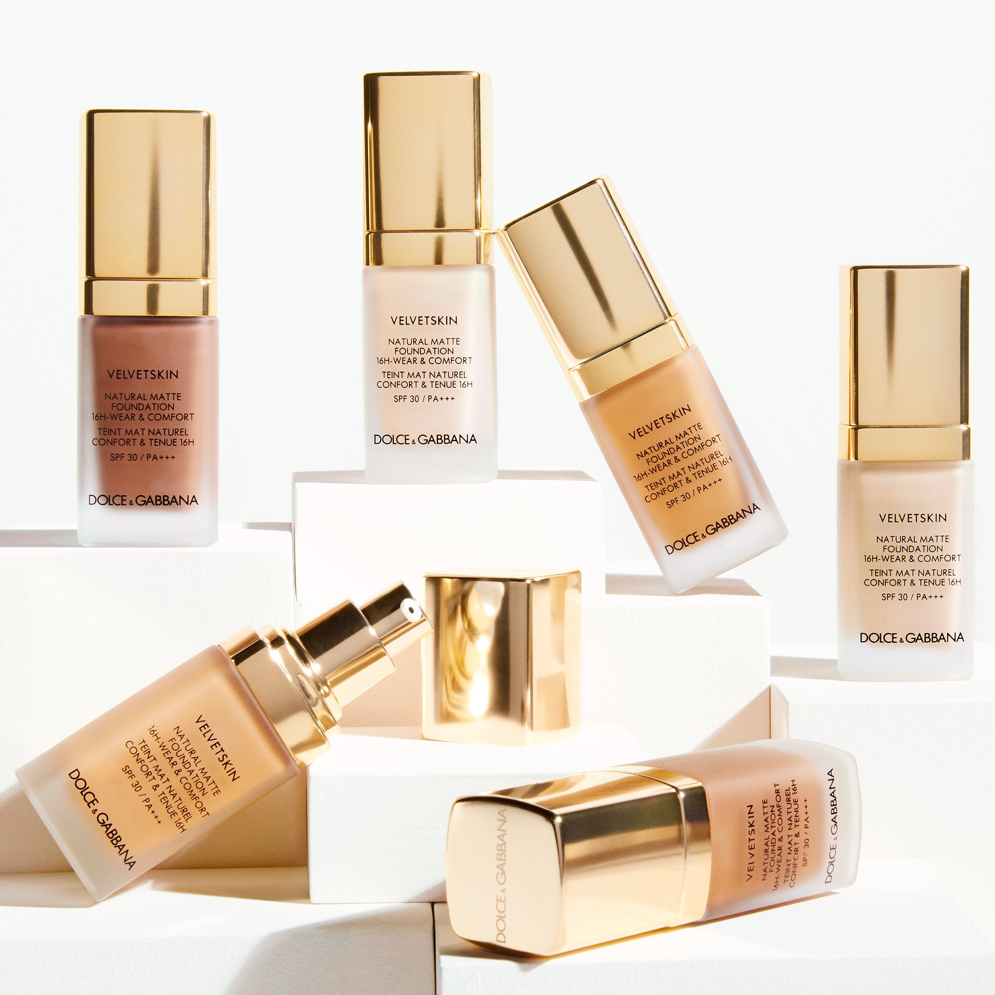 Dolce&Gabbana New Velvet Skin Foundation 30ml (Various Colours) |  LOOKFANTASTIC