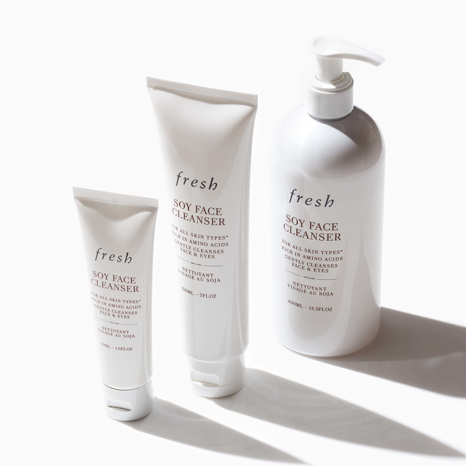 Fresh Soy Face Cleanser 150ml Fresh Soy Face Cleanser - 50ml | LOOKFANTASTIC