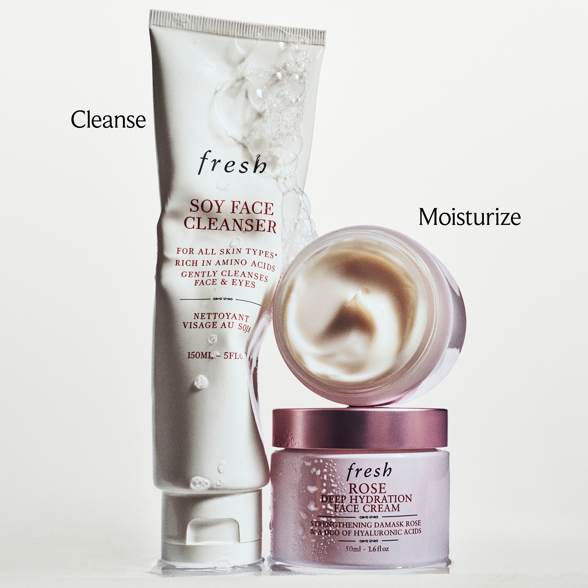 Fresh Soy Face Cleanser 150ml Fresh Soy Face Cleanser - 50ml | LOOKFANTASTIC