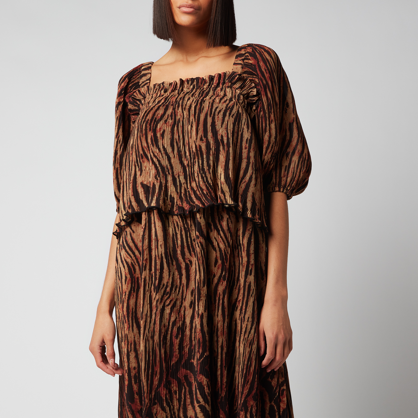 Ganni tigers eye clearance dress