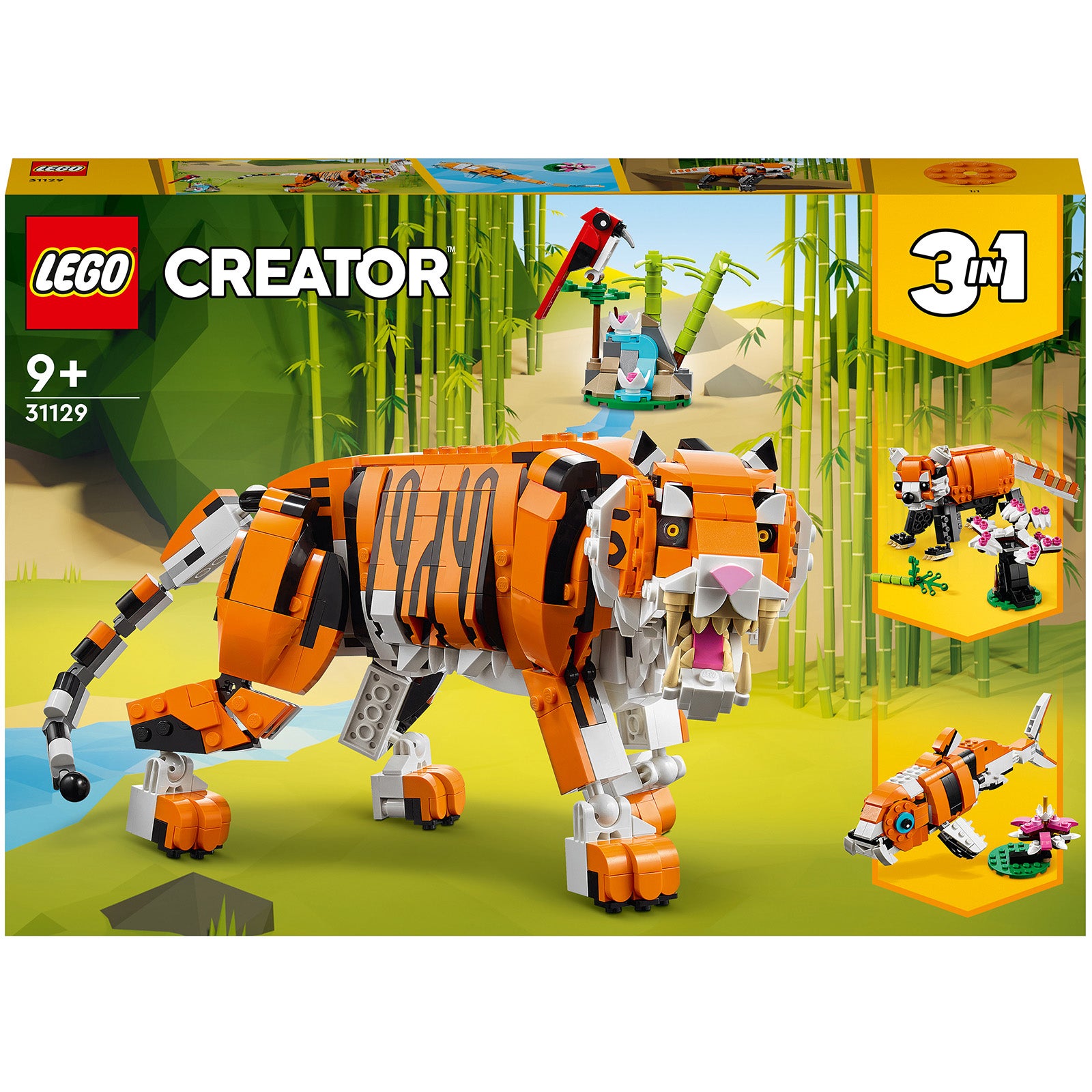 LEGO Creator: 3 in 1 Majestic Tiger Animal Building Toy (31129