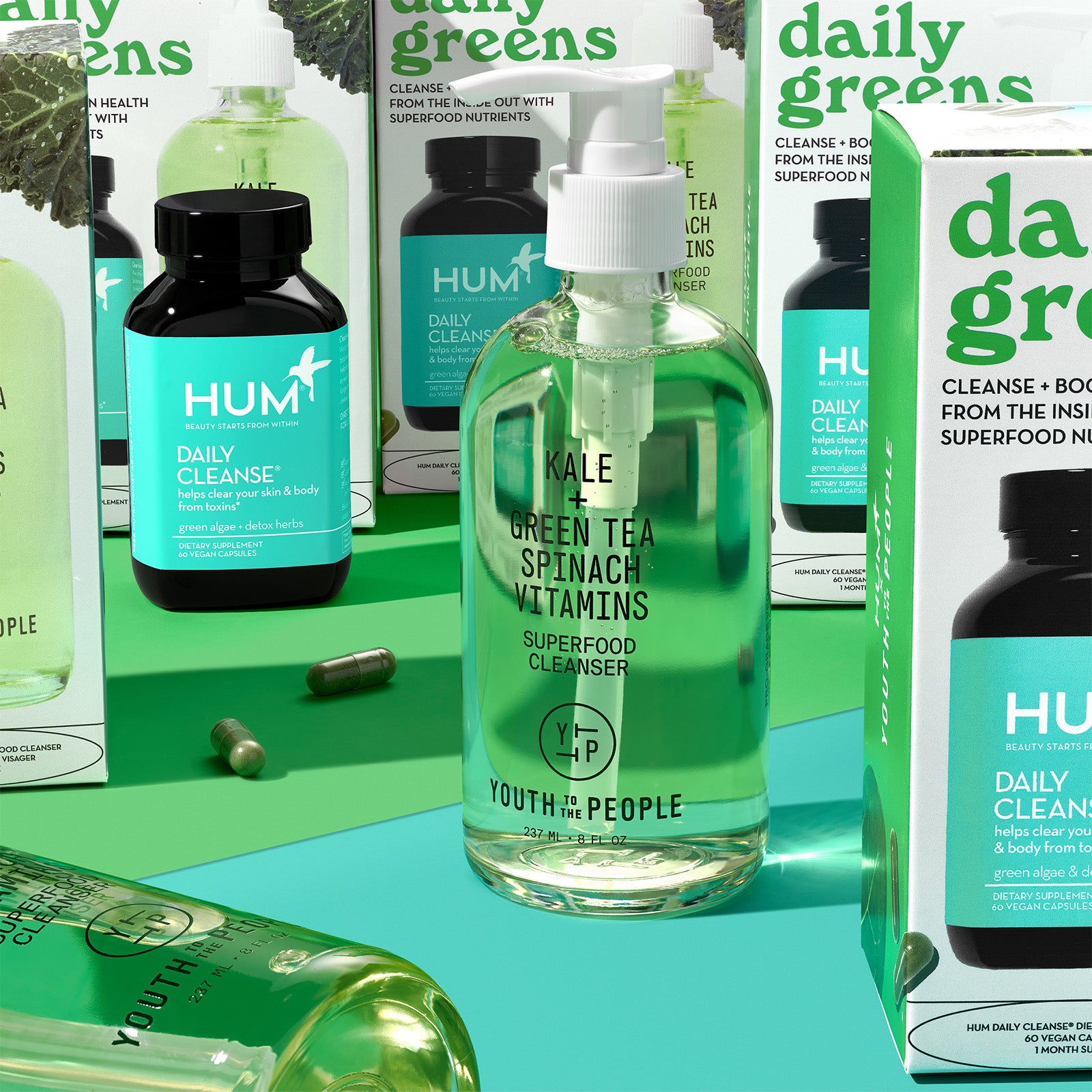 HUM x YTTP Daily Greens Bundle | Cult Beauty
