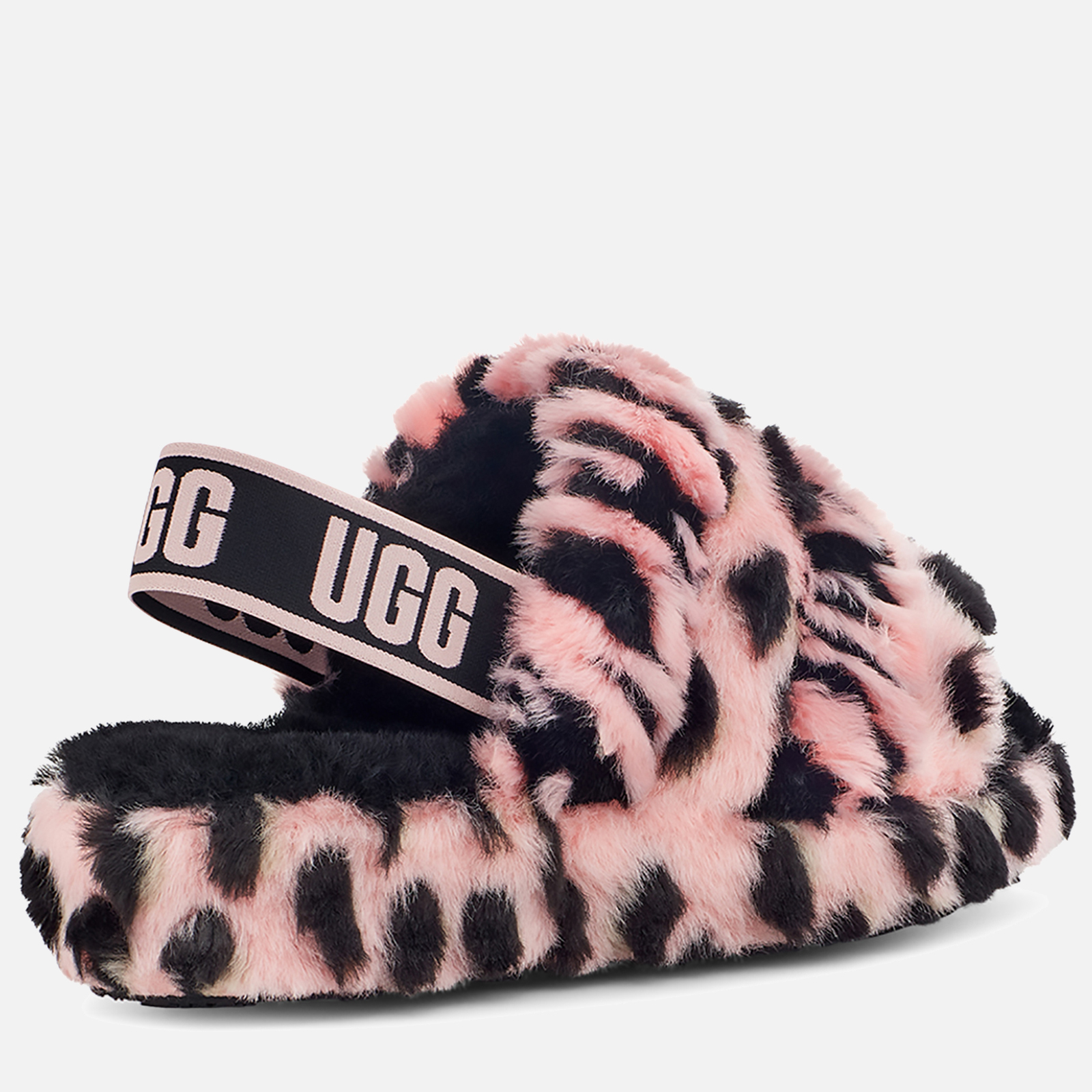 Pink leopard ugg online slippers