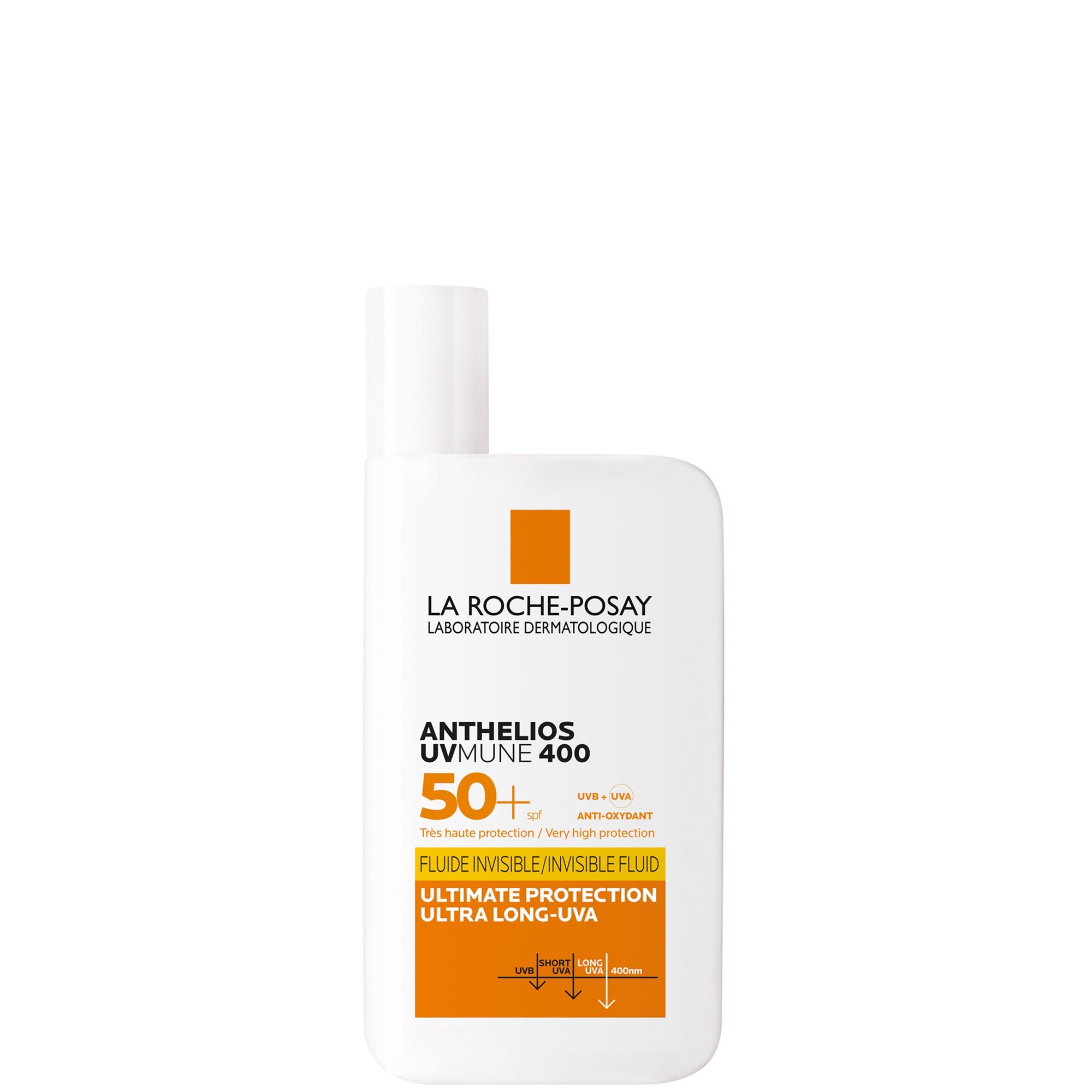 La Roche-Posay: La Roche-Posay Anthelios UVMune 400 Invisible Fluid Non-Perfumed Suncream SPF50+ 50ml