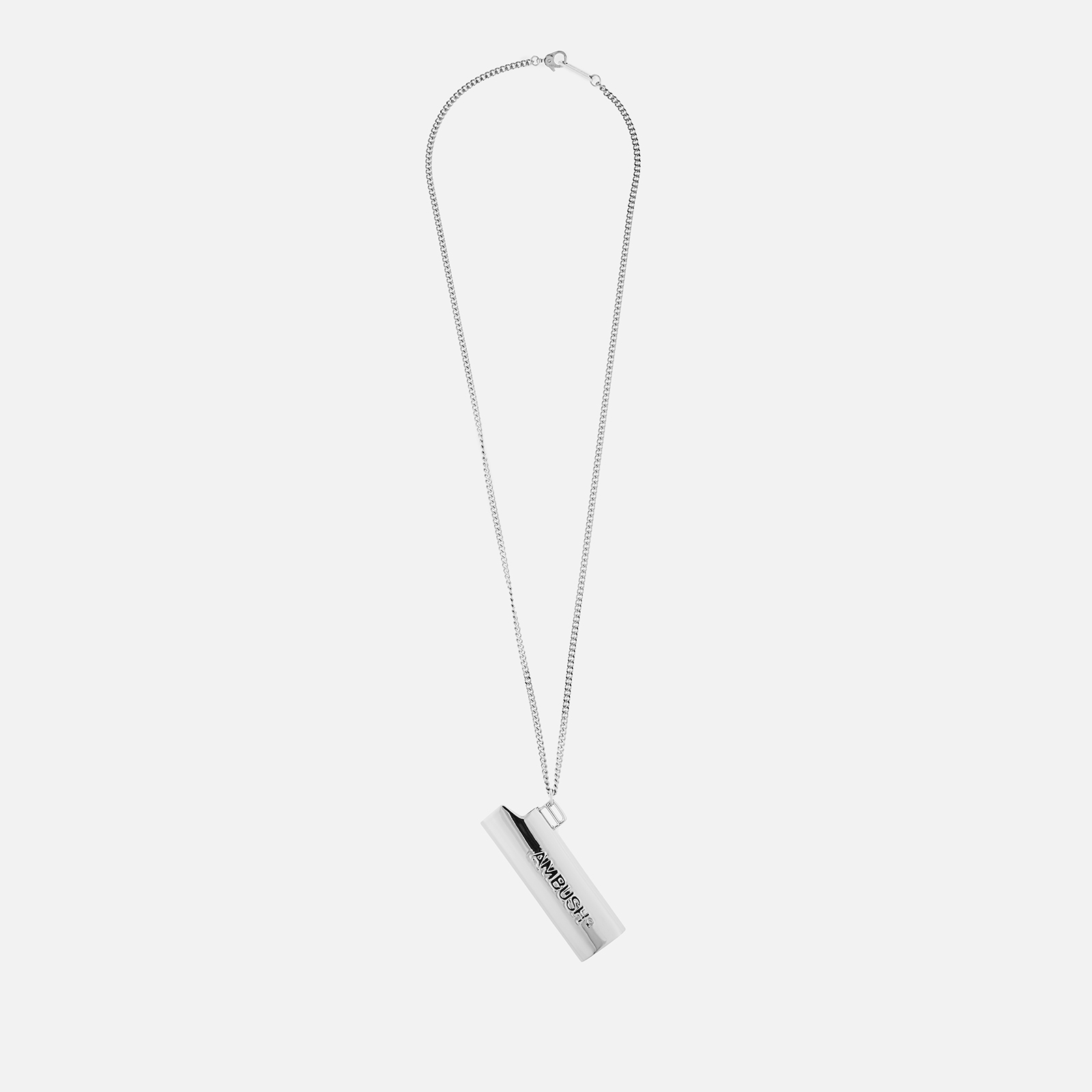 AMBUSH Men's Logo Lighter Case Necklace - Silver | Coggles