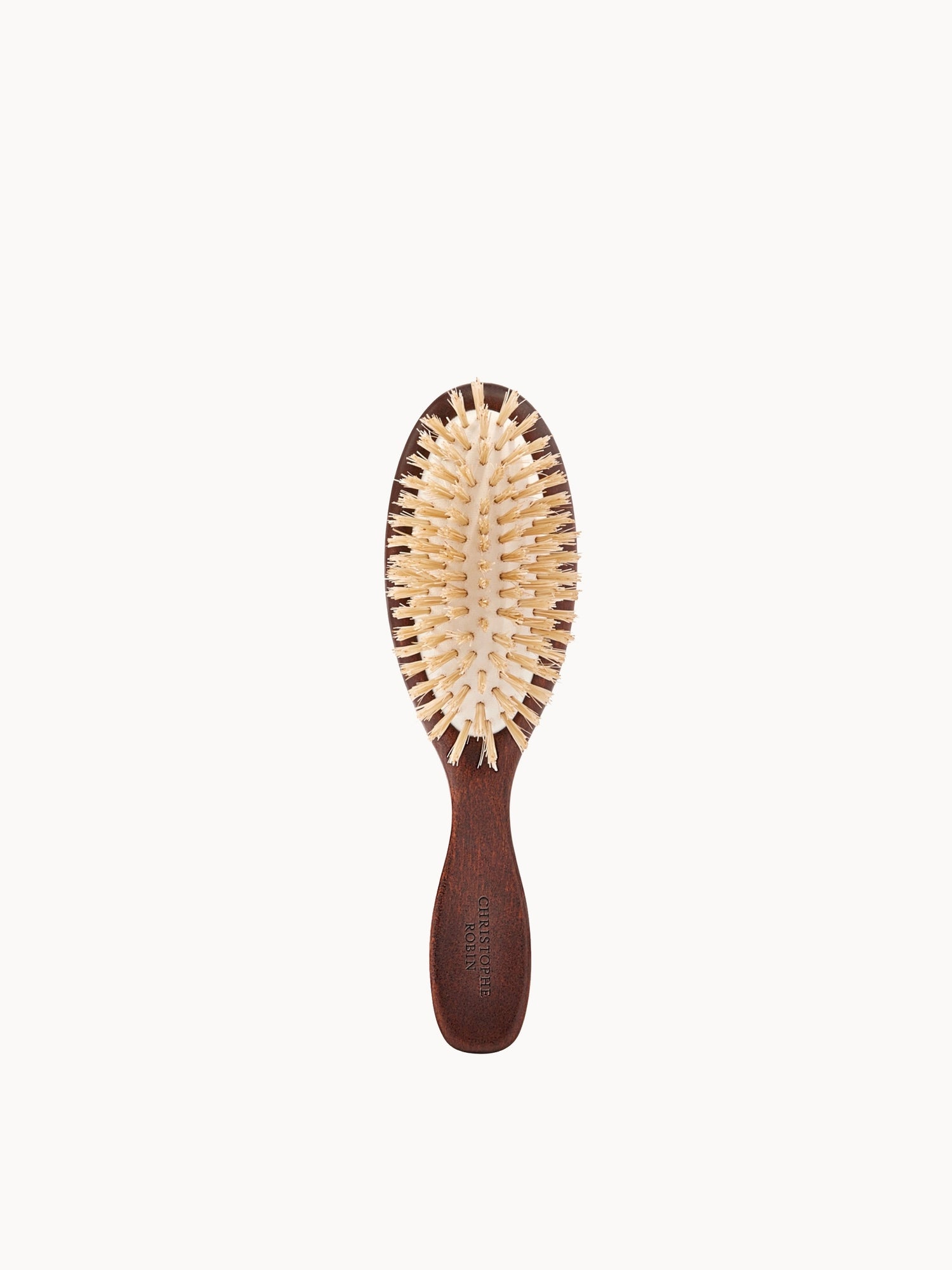 Christophe Robin Travel Hairbrush with Natural Boar-Bristle and Wood