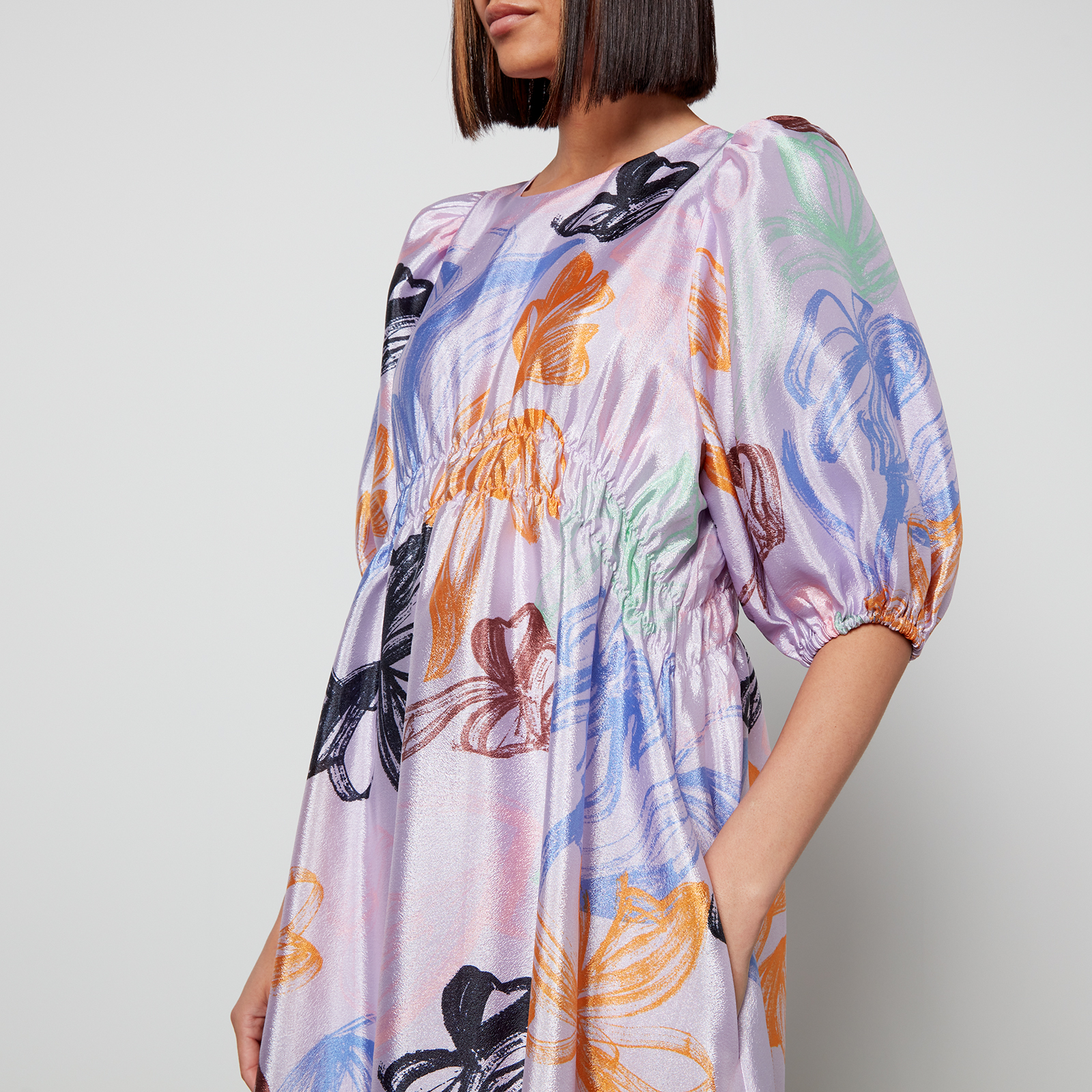 Stine Goya Women's Elizabeth Midi Dress - Stroke Tulips - XS