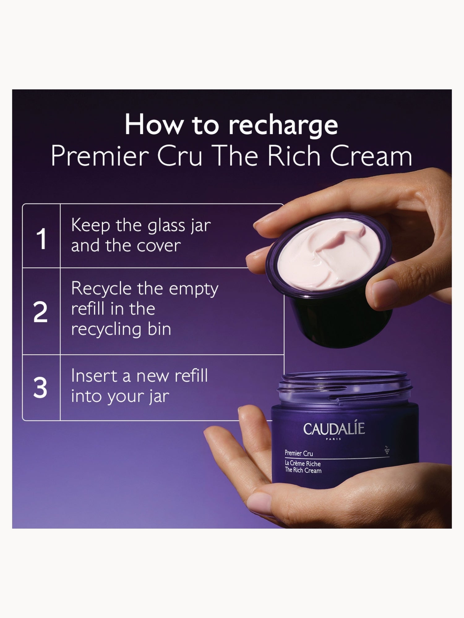 Caudalie Premier Cru Skin Barrier Rich Refillable Moisturiser with
