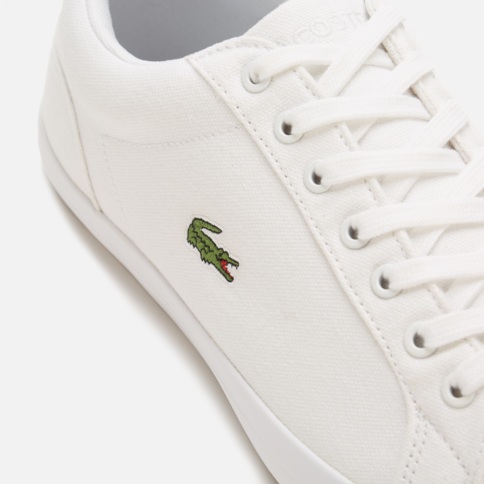 Lacoste Men s Lerond Bl 2 Canvas Low Top Trainers White Allsole