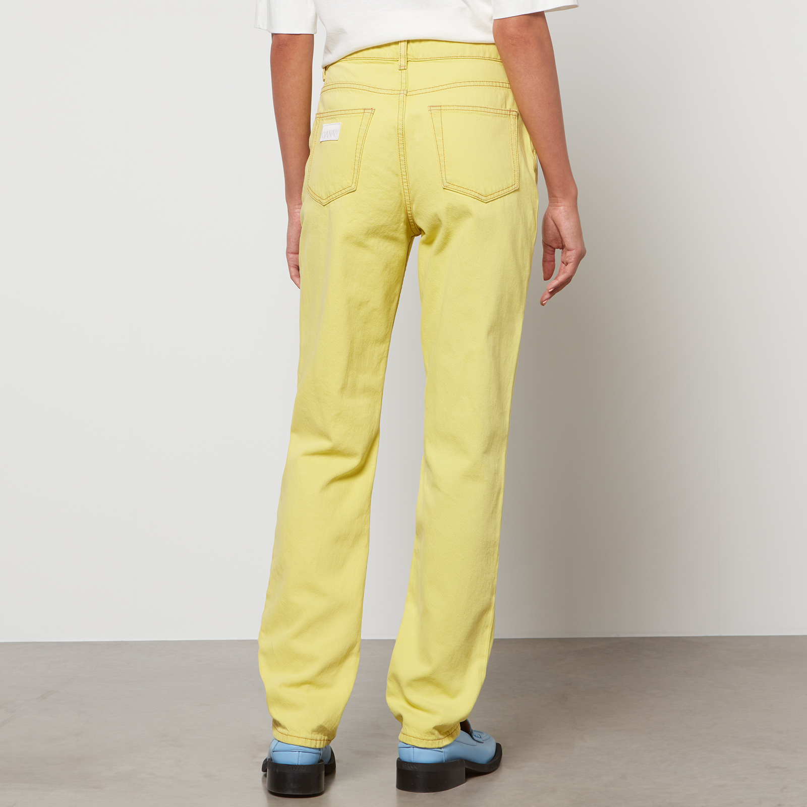[JEMUT]★YELLOW WASHING WIDE DENIM PANTS Jemina Light Wash Raw Hem Wide Leg Jeans | Lime Lush Boutique