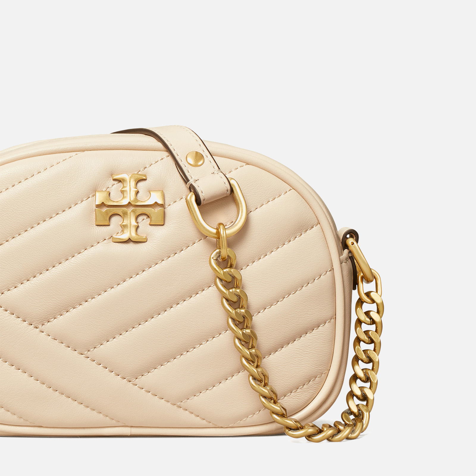 ★Tory Burch★Kira Chevron Camera Bag Tory Burch Women's Kira Chevron Camera Bag, Desert Dune, Tan