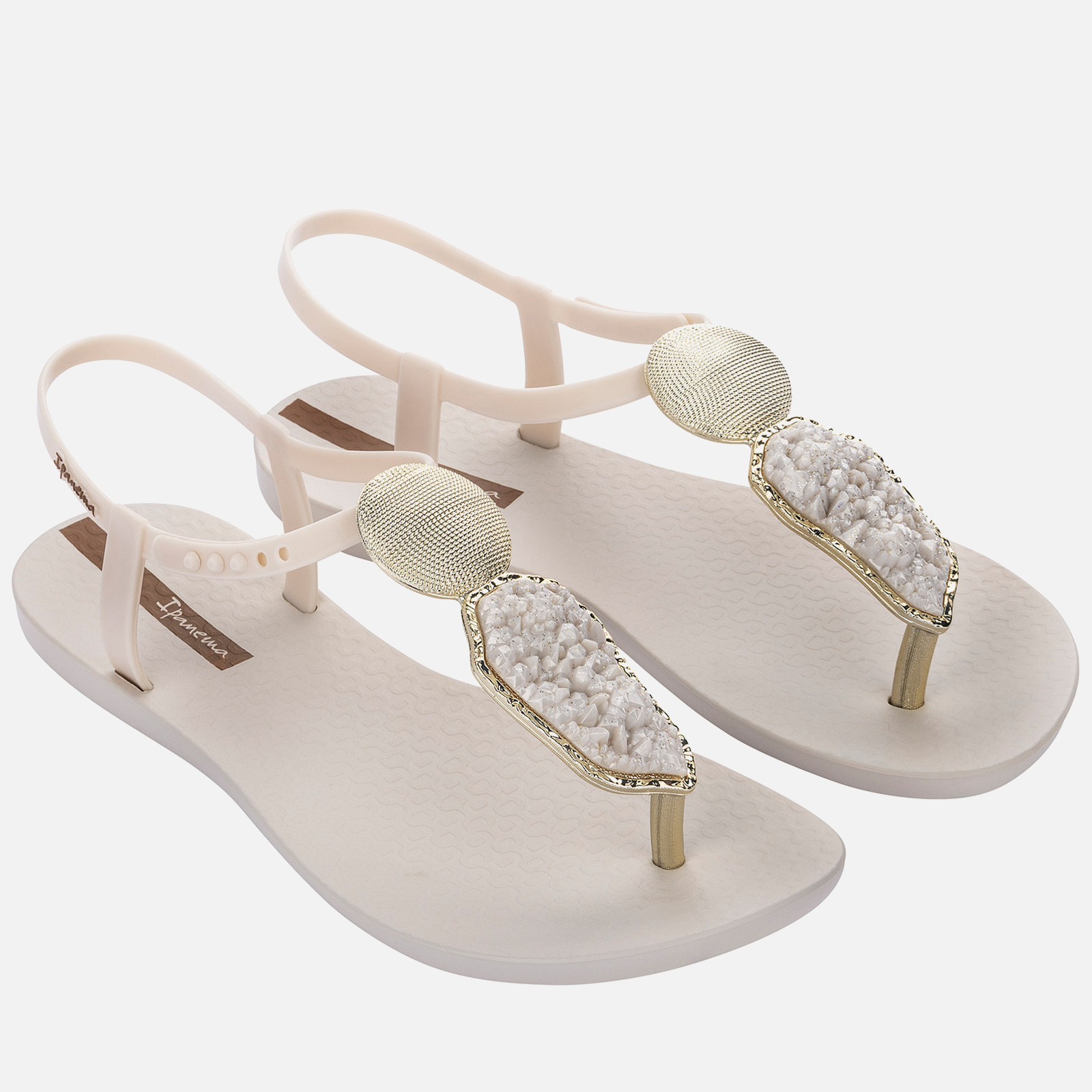 Ipanema Women's Elegant Crystal Sandals - Pearl Ivory | Allsole