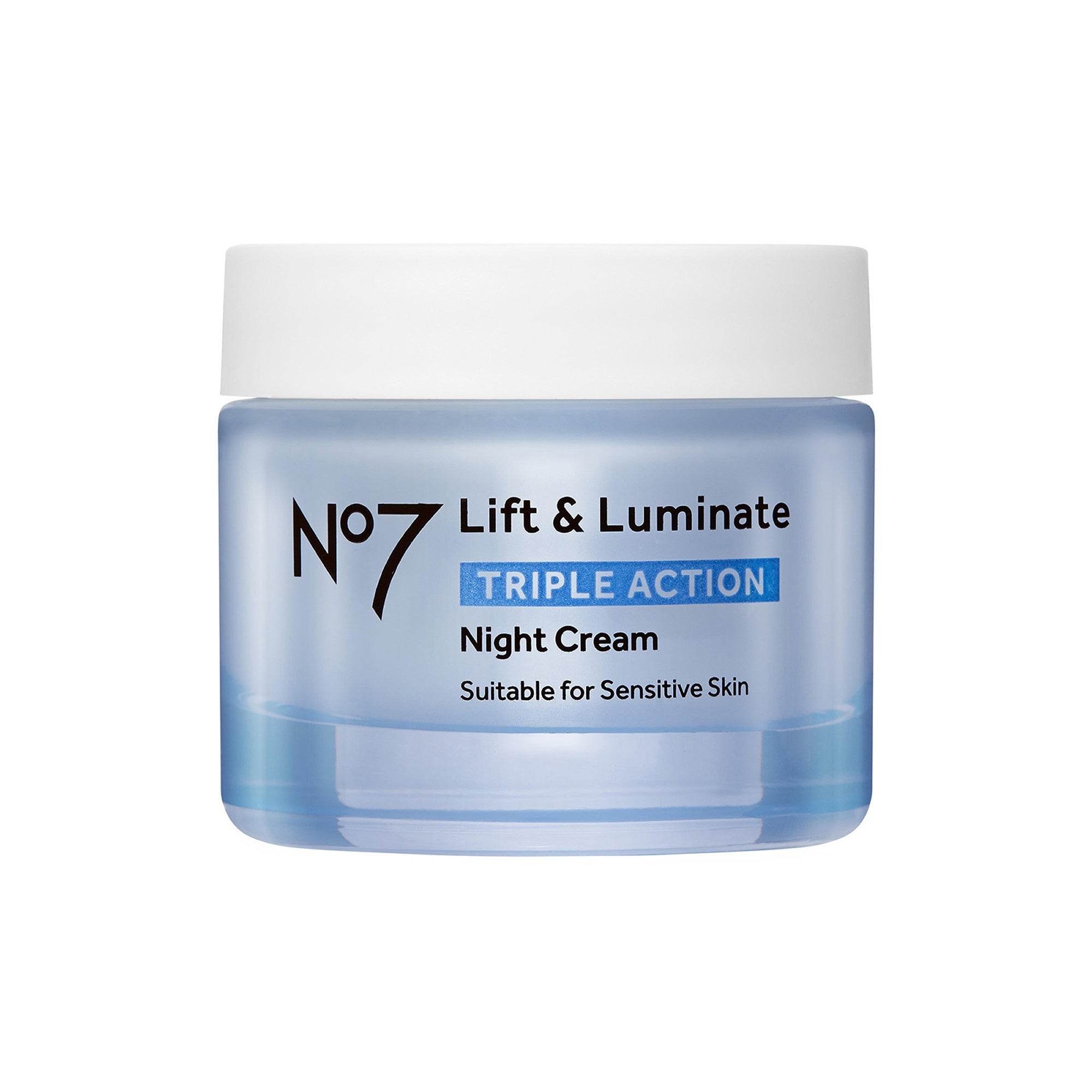 No7 Lift & Luminate Triple Action Fragrance Free Night Cream 1.69