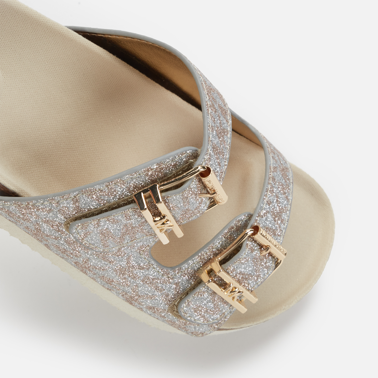 Michael Kors Girls' Toddler's Lorek Tinsel Sandals - Metalic