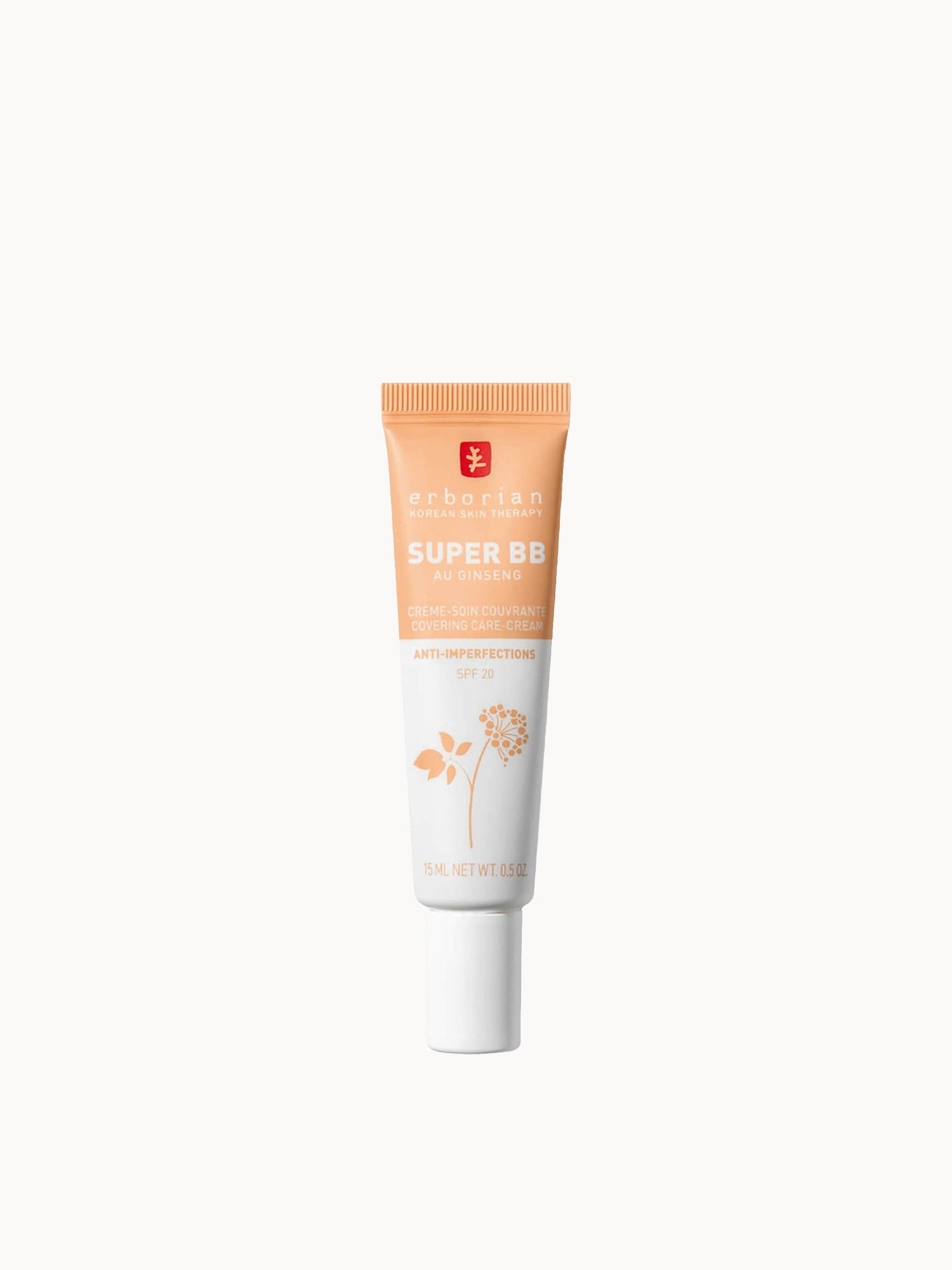 Erborian Super BB Con Ginseng — Formato viaje 15ml – BB Cream antiimperfecciones tamaño viaje 15ml
