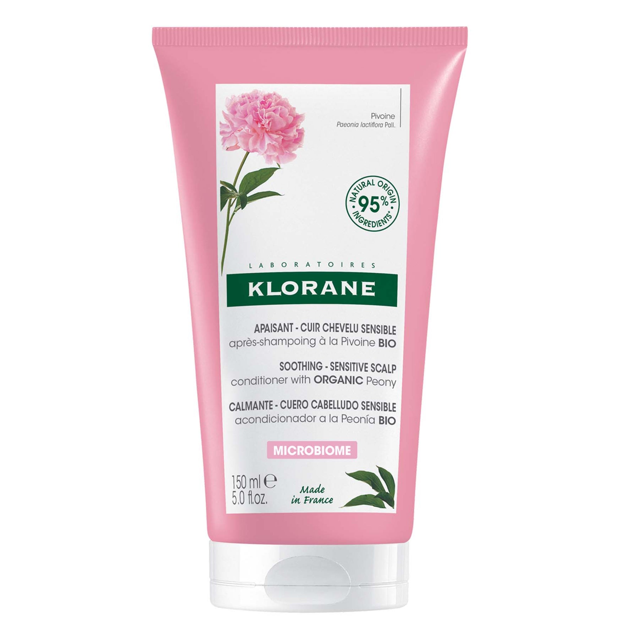 KLORANE Soothing Conditioner with Organic Peony for Dry, Sensitive Scalps 150ml