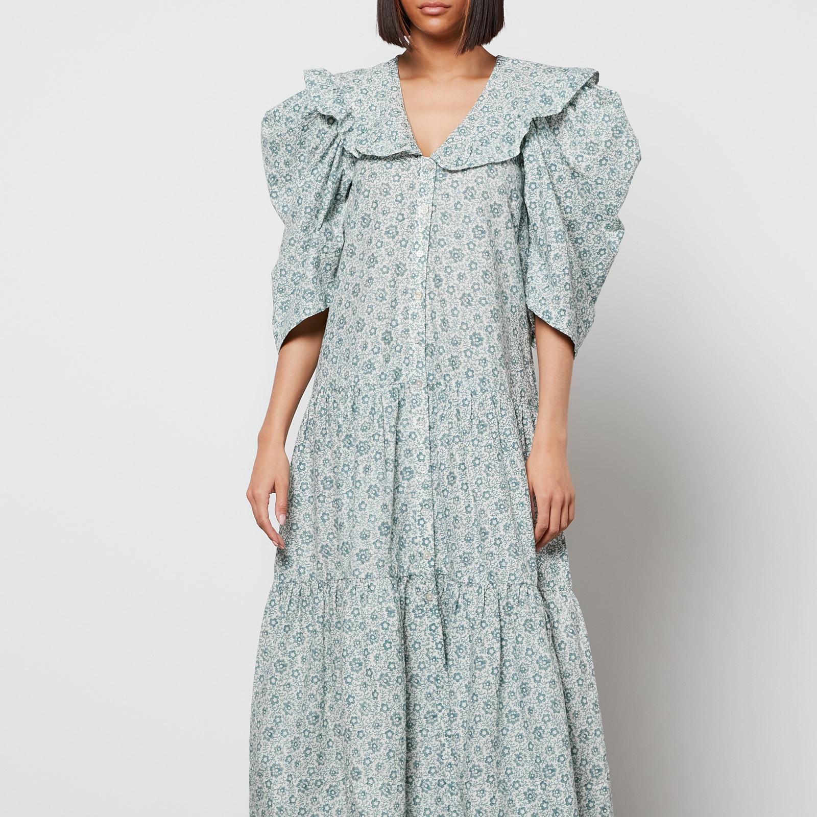 Lenina ♥ GIA embroldered puff shoulder dress/追跡付 13657212-1464945456463595.jpg