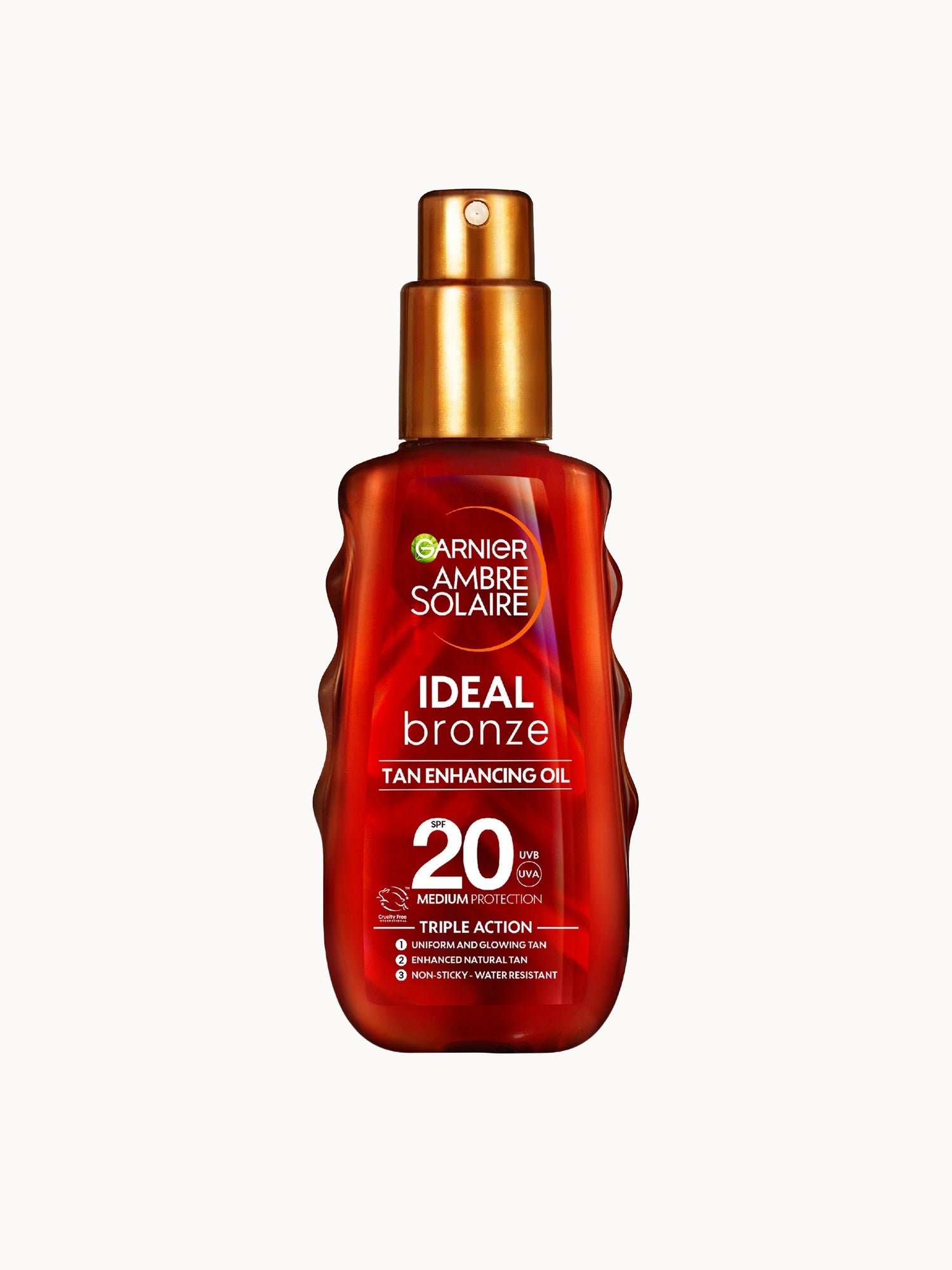 Garnier Ambre Solaire Ideal Bronze Protective Oil SPF20 Â Sun Cream Spray 150ml