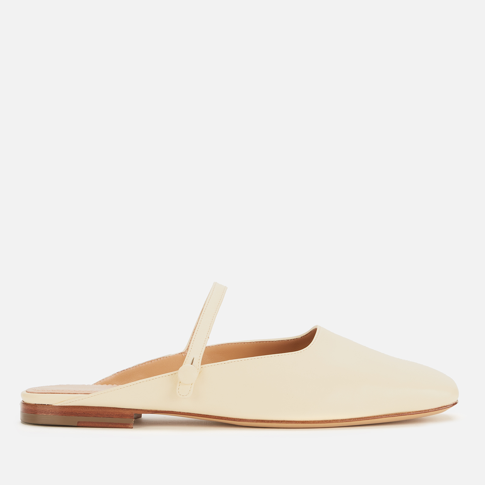 Mansur Gavriel Women's Square Leather Mary Jane Mules - Crema | Coggles