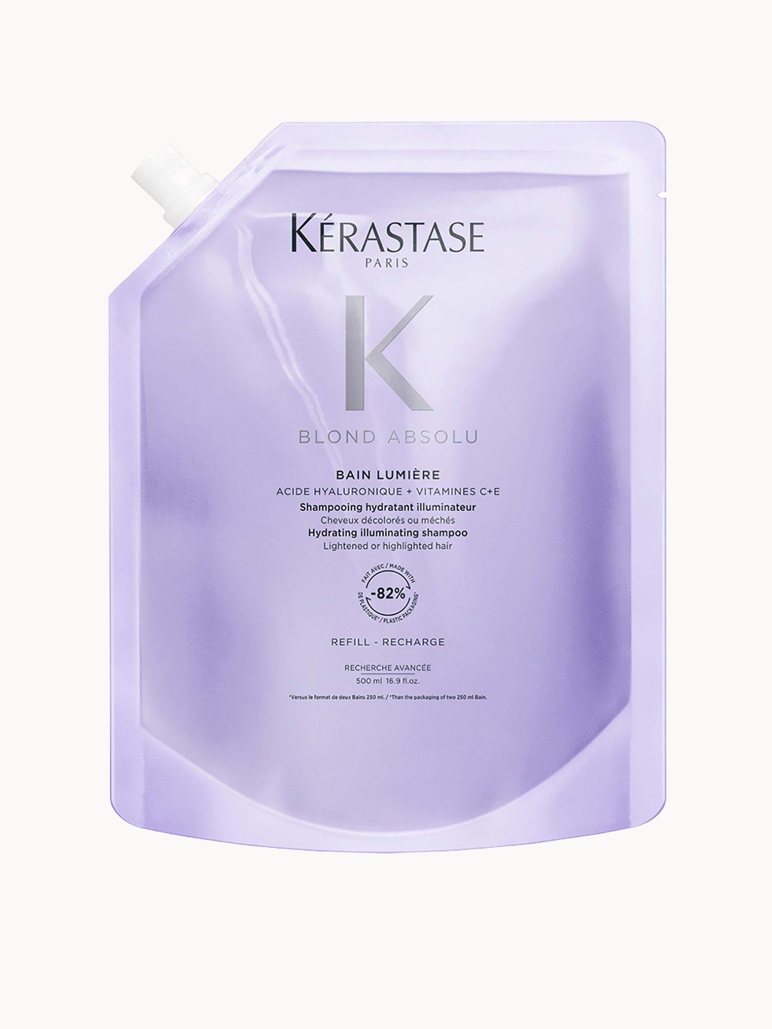 Kérastase Blond Absolu Bain Lumière Refill Shampoo Pouch 500ml For Blonde Hair