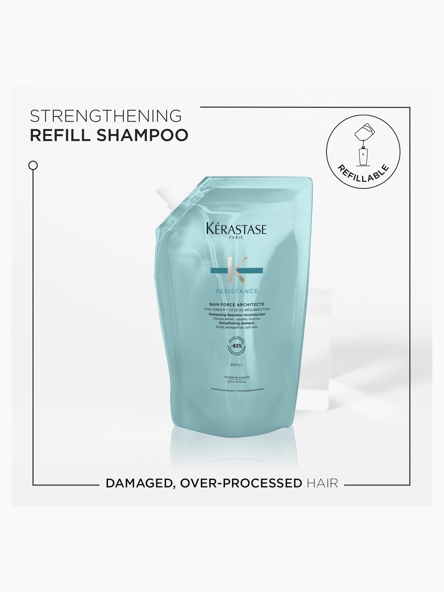 Kérastase Resistance Bain Force Architecte Refill Shampoo Pouch