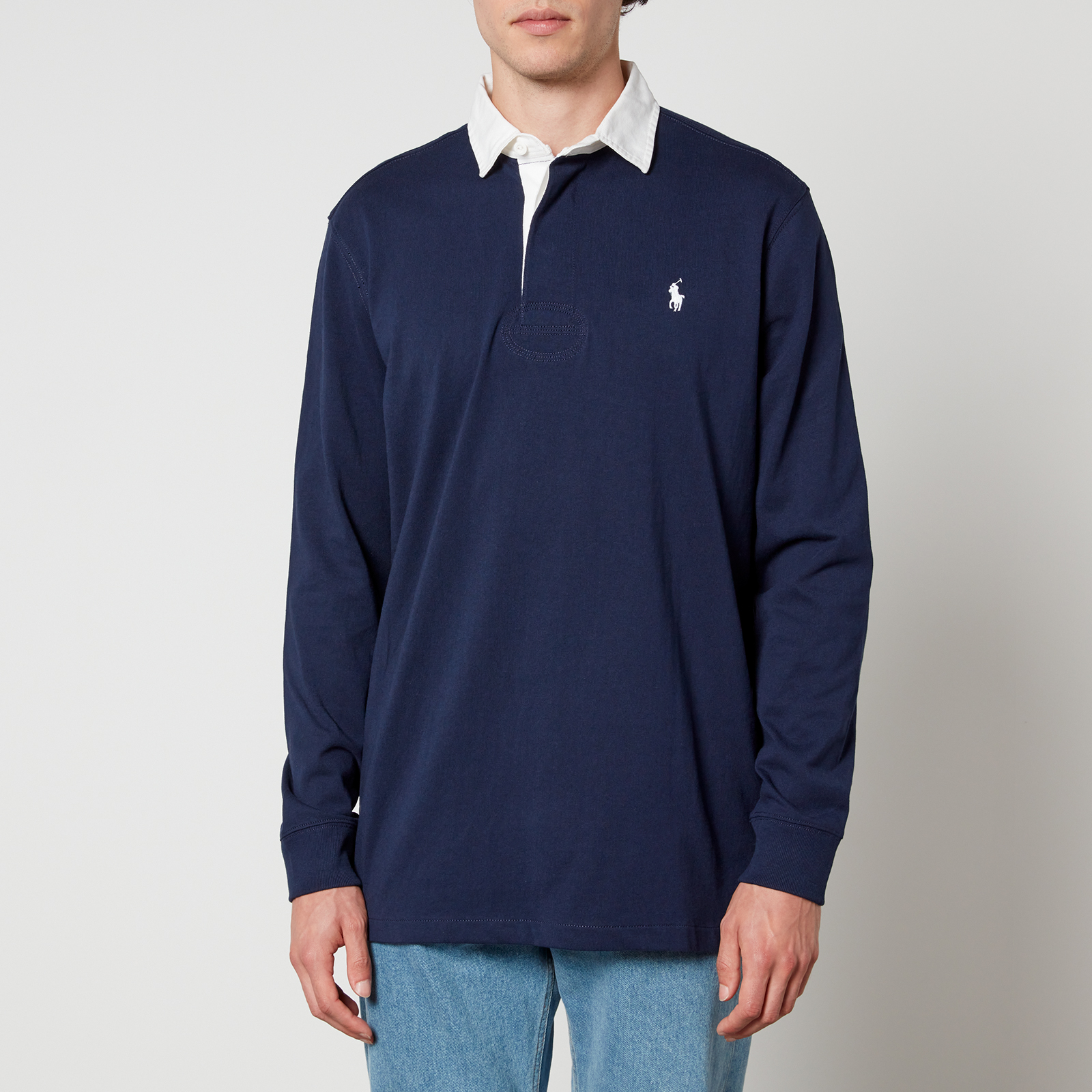 Polo Ralph Lauren Men's Iconic Rugby Shirt - Cruise Navy | Coggles